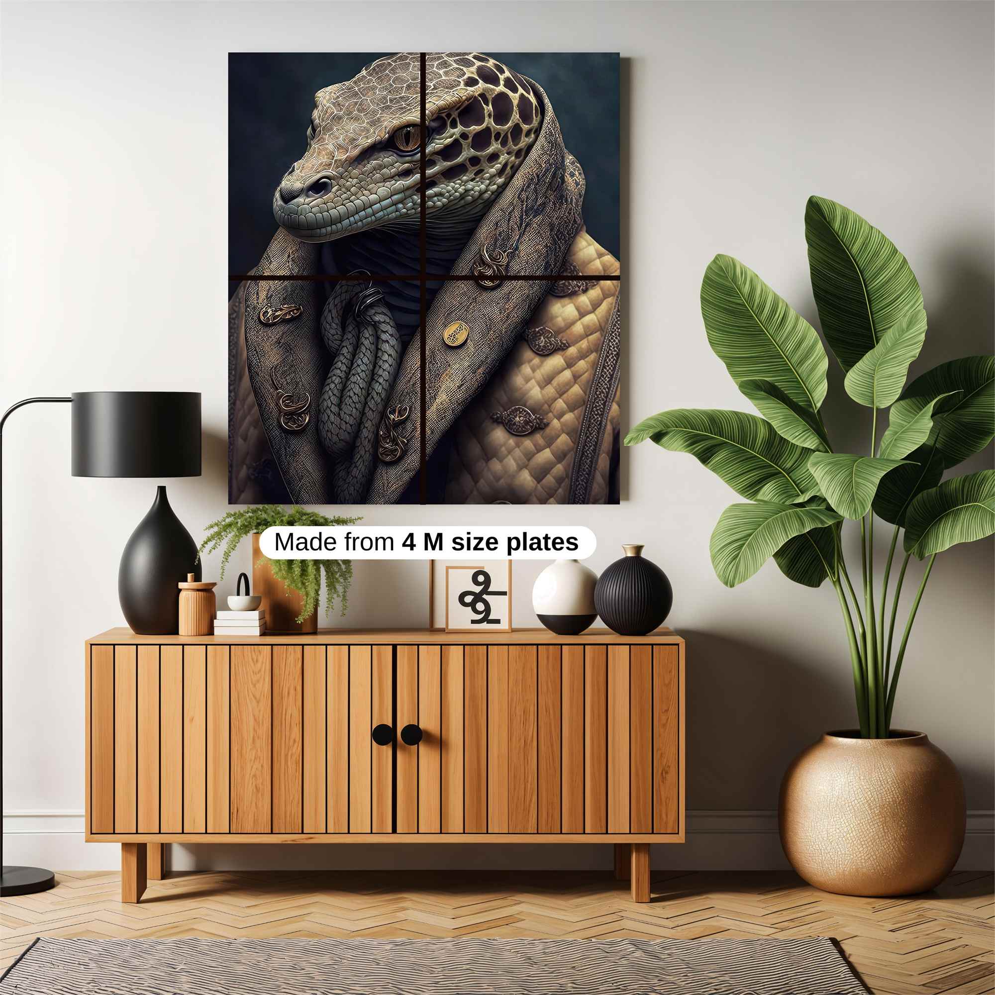 Lizard Elegance Safe Wall Magnetic / M