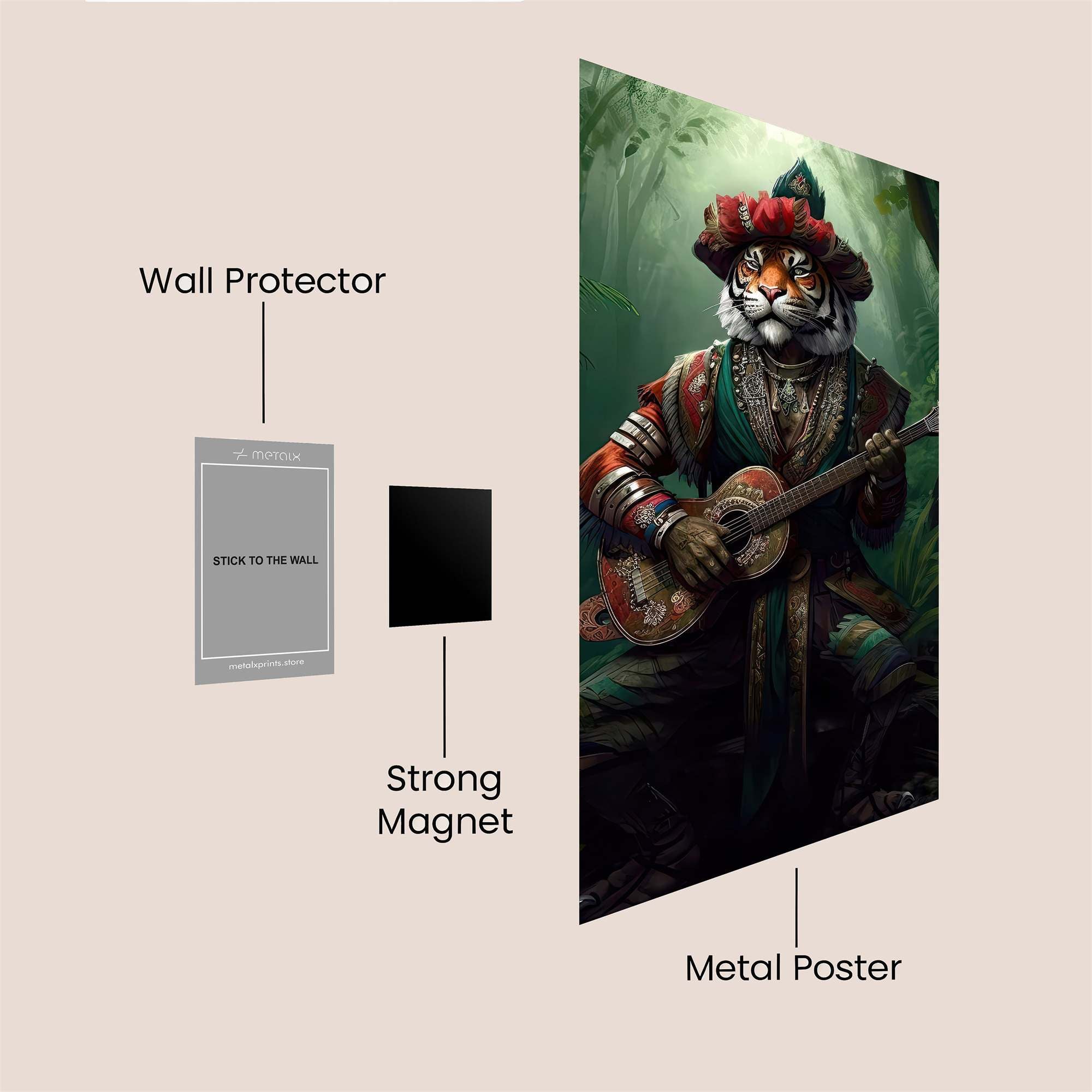 Tiger Minstrel Safe Wall Magnetic / M