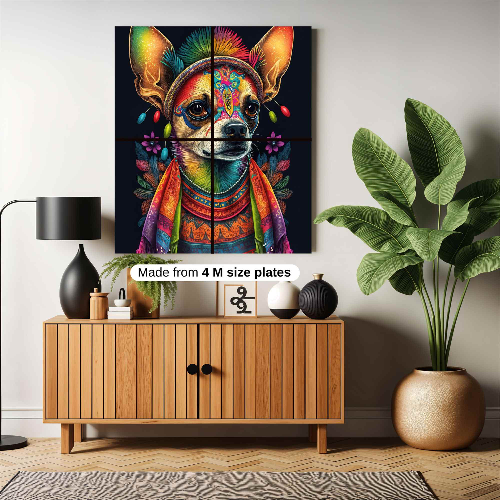 Chihuahua Fiesta Safe Wall Magnetic / M