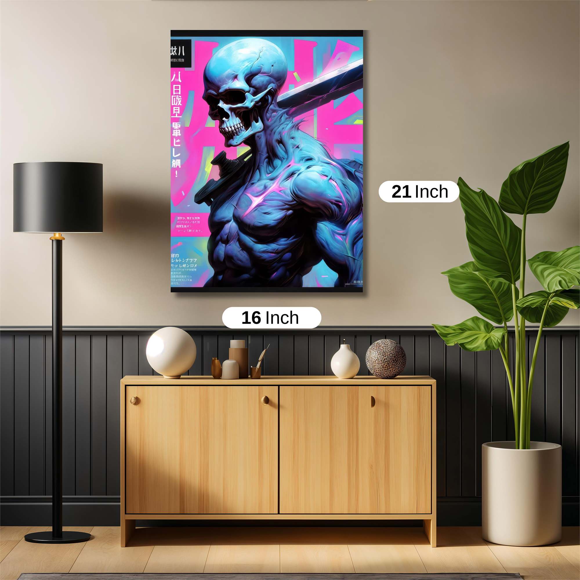 Skull Radiant Safe Wall Magnetic / M