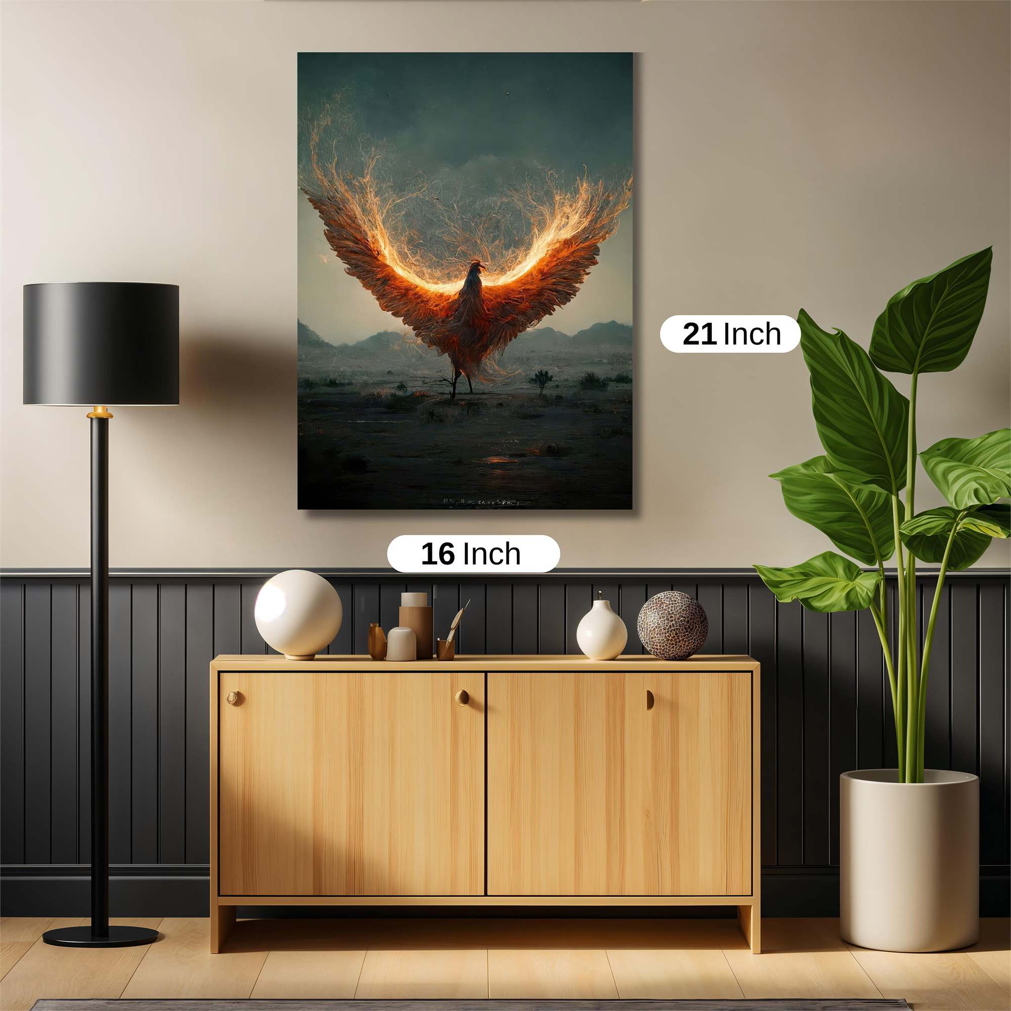 Phoenix Rebirth Safe Wall Magnetic / M