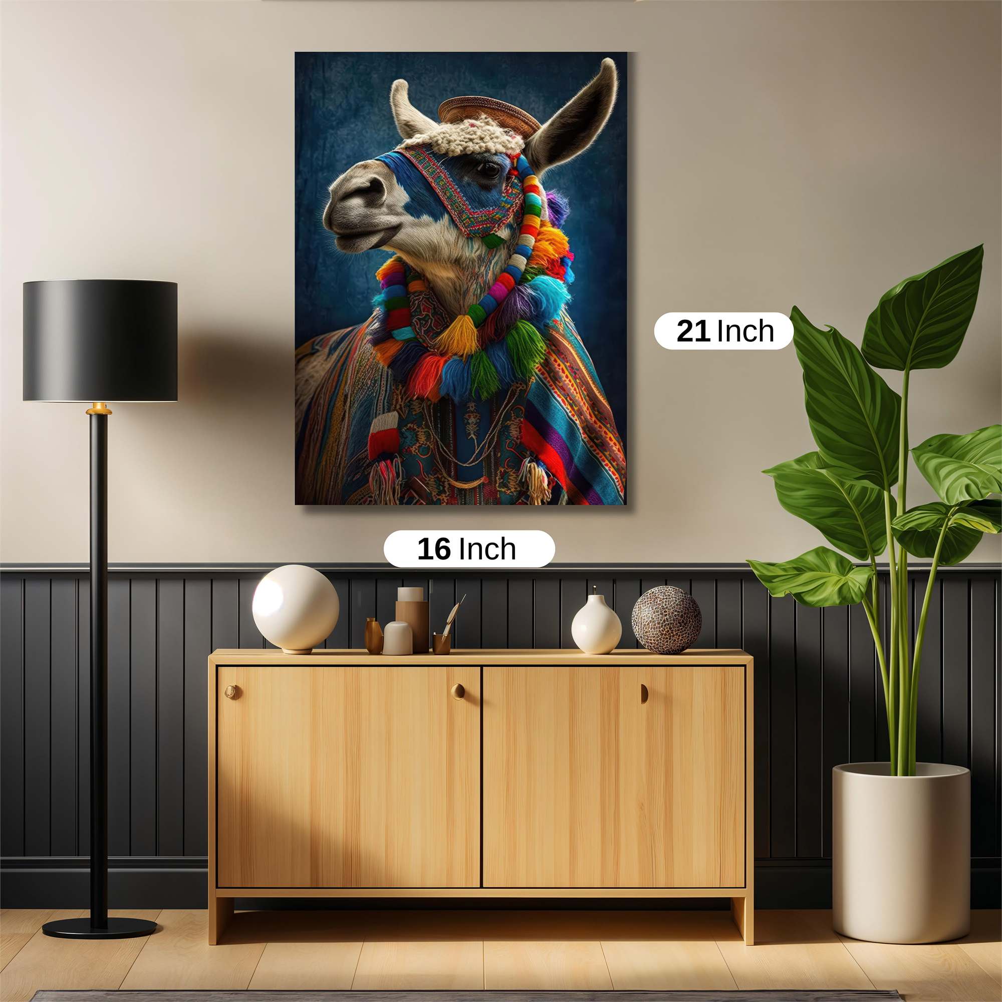 Llama Fiesta Safe Wall Magnetic / M