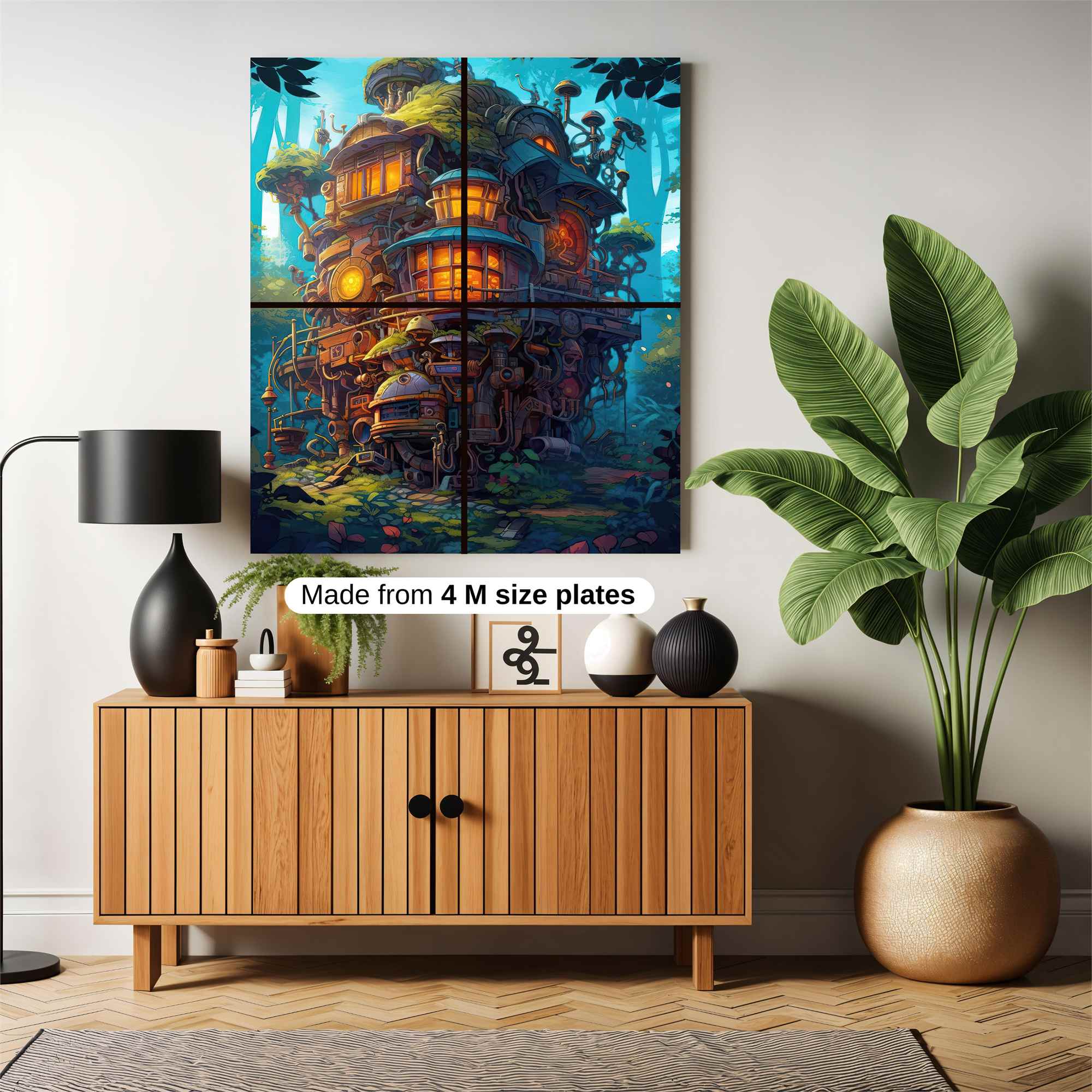 Mushroom Sanctuary Safe Wall Magnetic / M