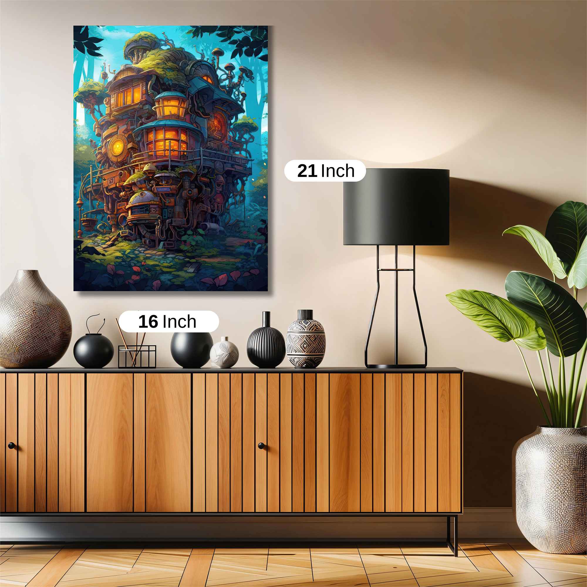 Mushroom Sanctuary Safe Wall Magnetic / M