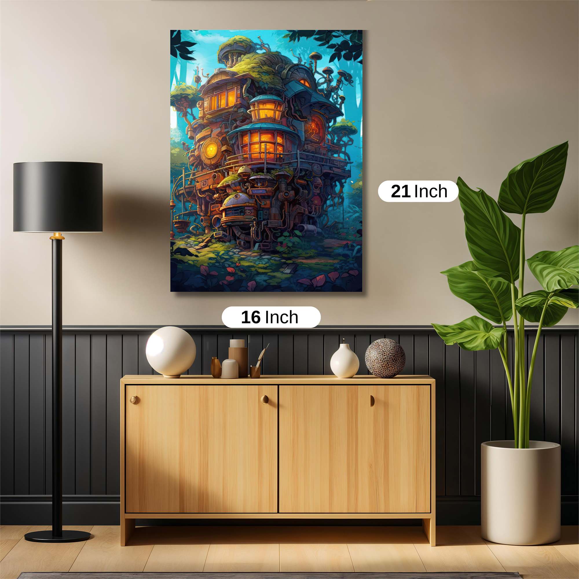 Mushroom Sanctuary Safe Wall Magnetic / M