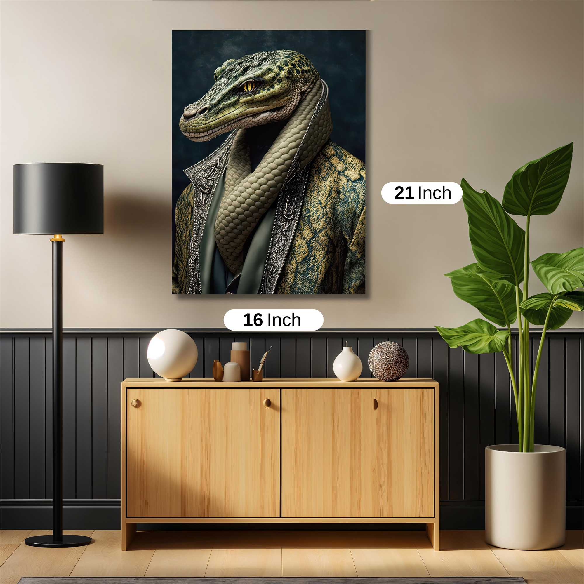 Lizard Elegance Safe Wall Magnetic / M
