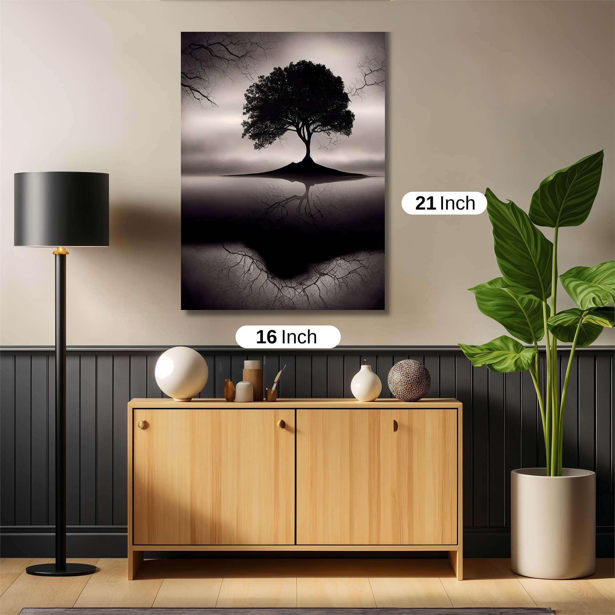 Tree Solitude Safe Wall Magnetic / M
