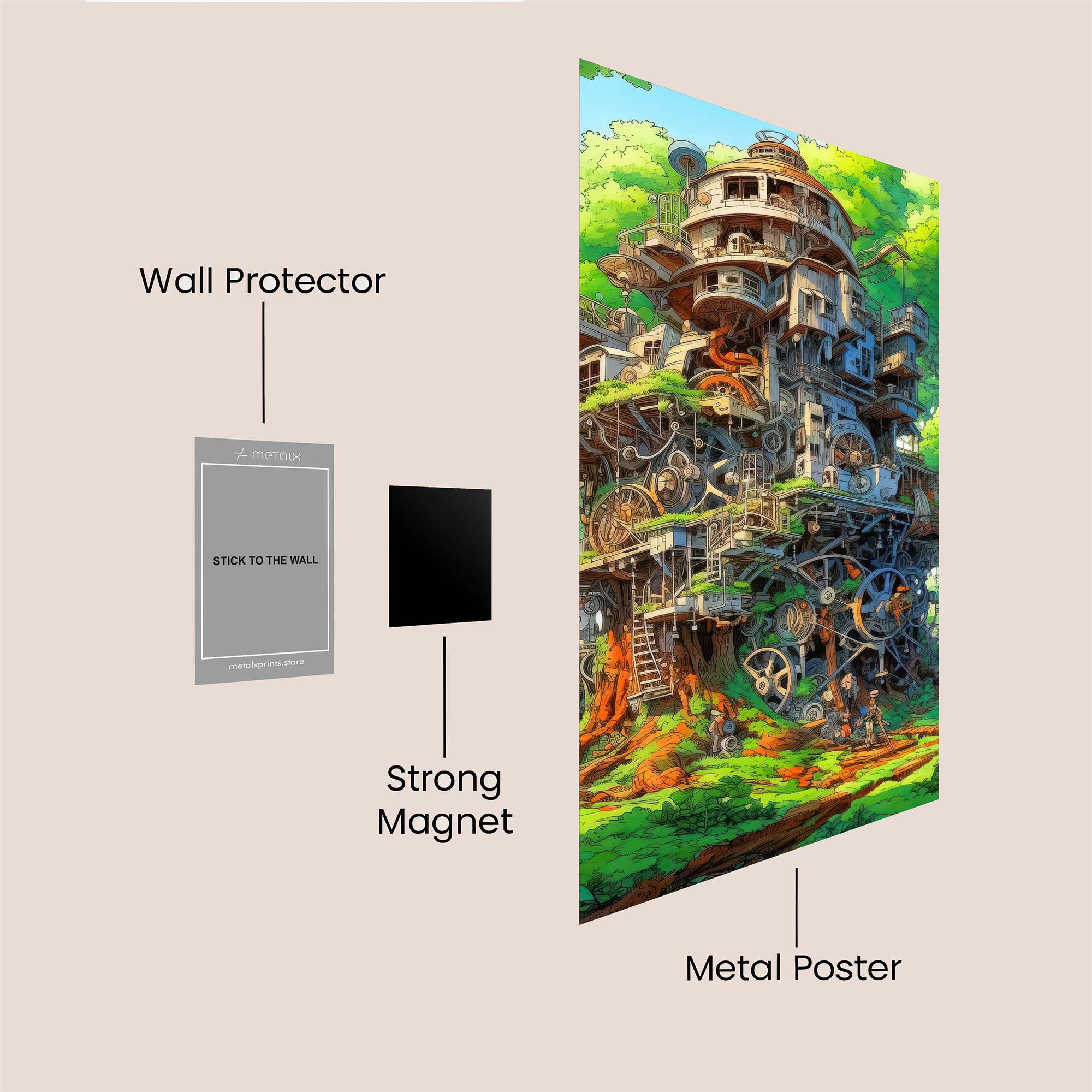 Clockwork Haven Safe Wall Magnetic / M