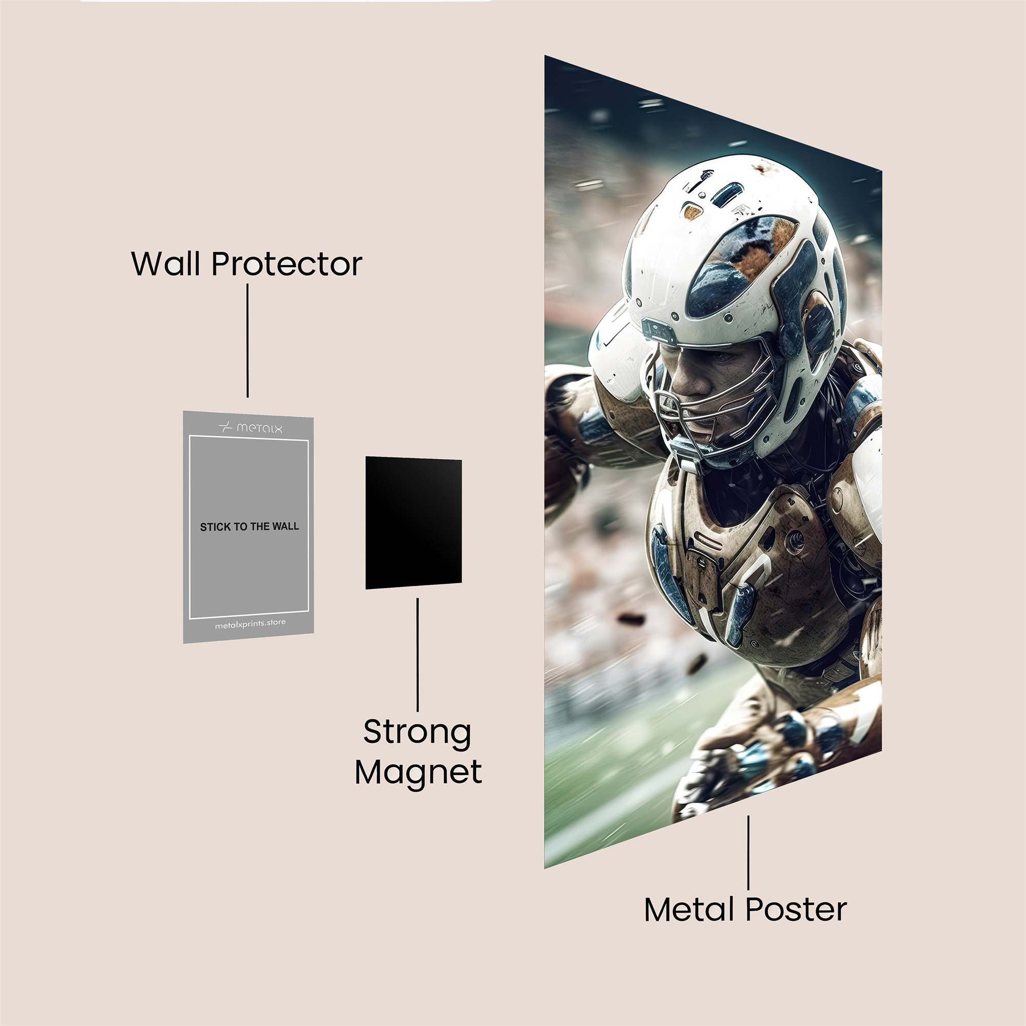 Robot Rush Safe Wall Magnetic / M