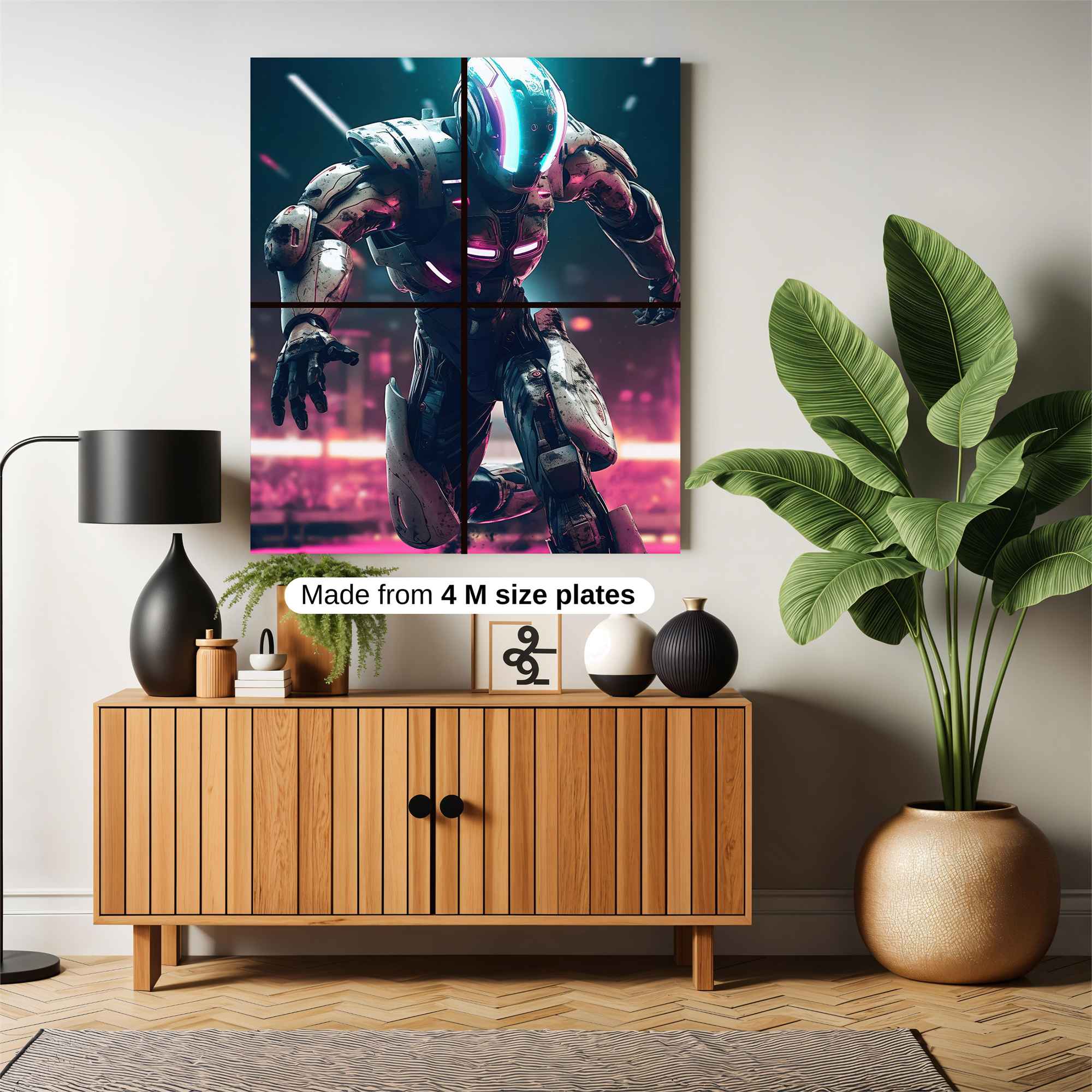 Neon Warrior Safe Wall Magnetic / M