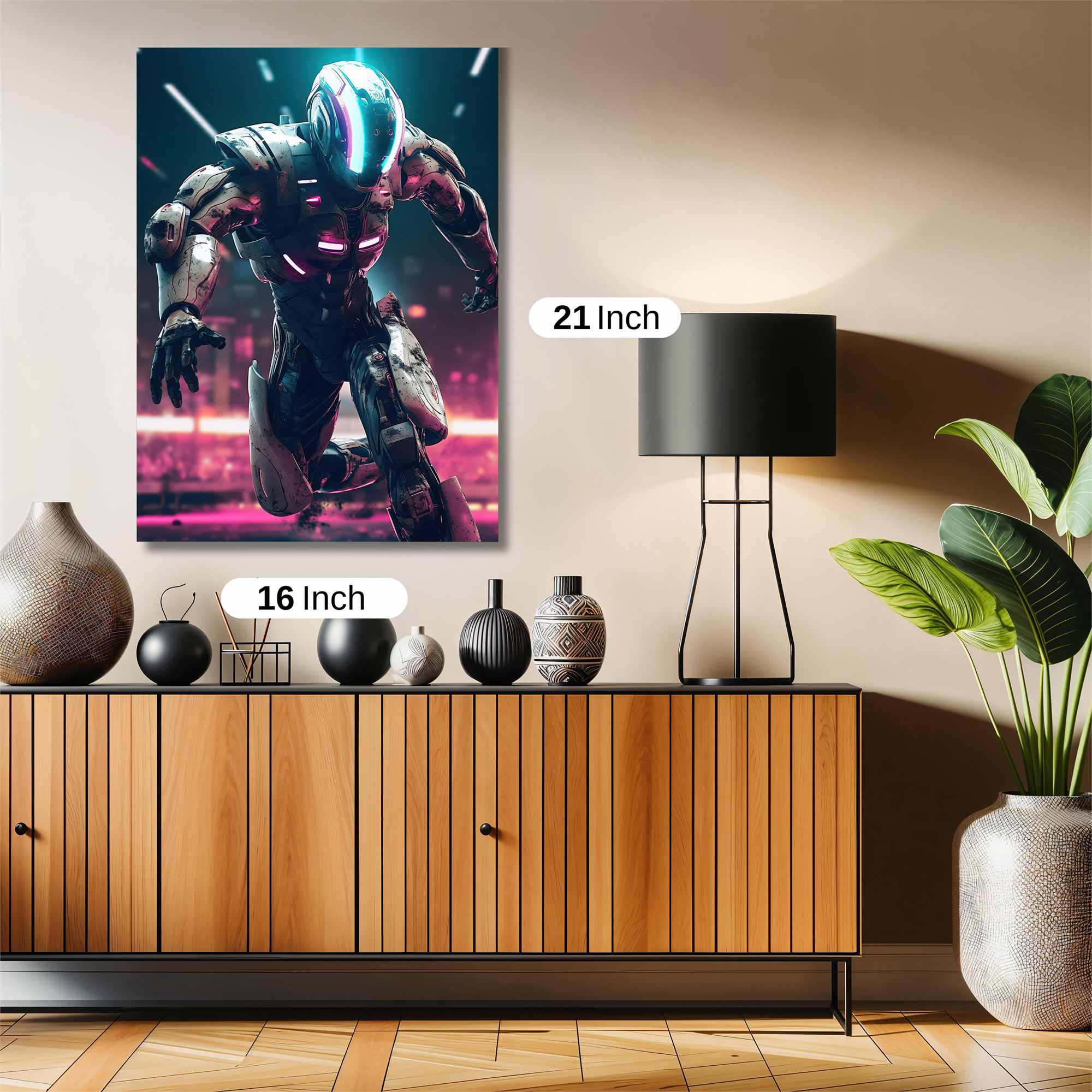 Neon Warrior Safe Wall Magnetic / M