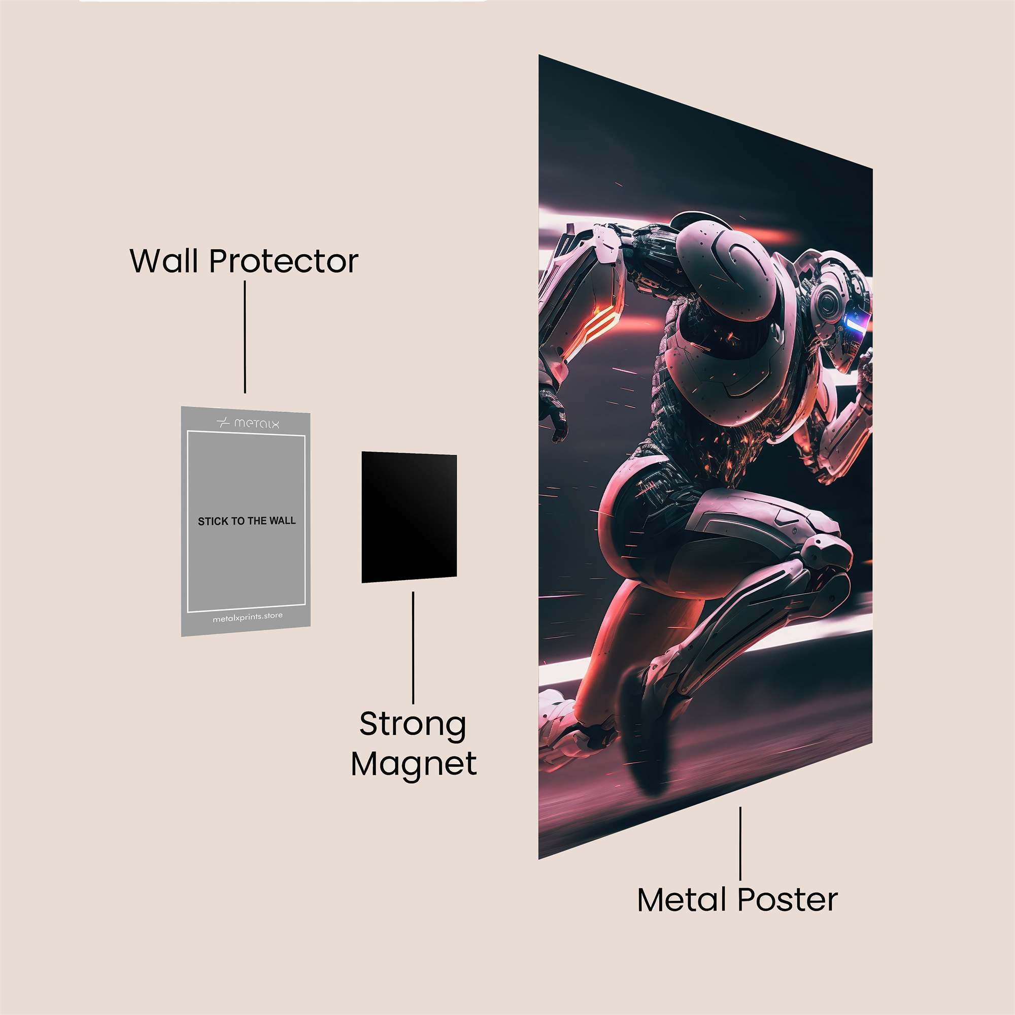 Robo-Sprint Safe Wall Magnetic / M