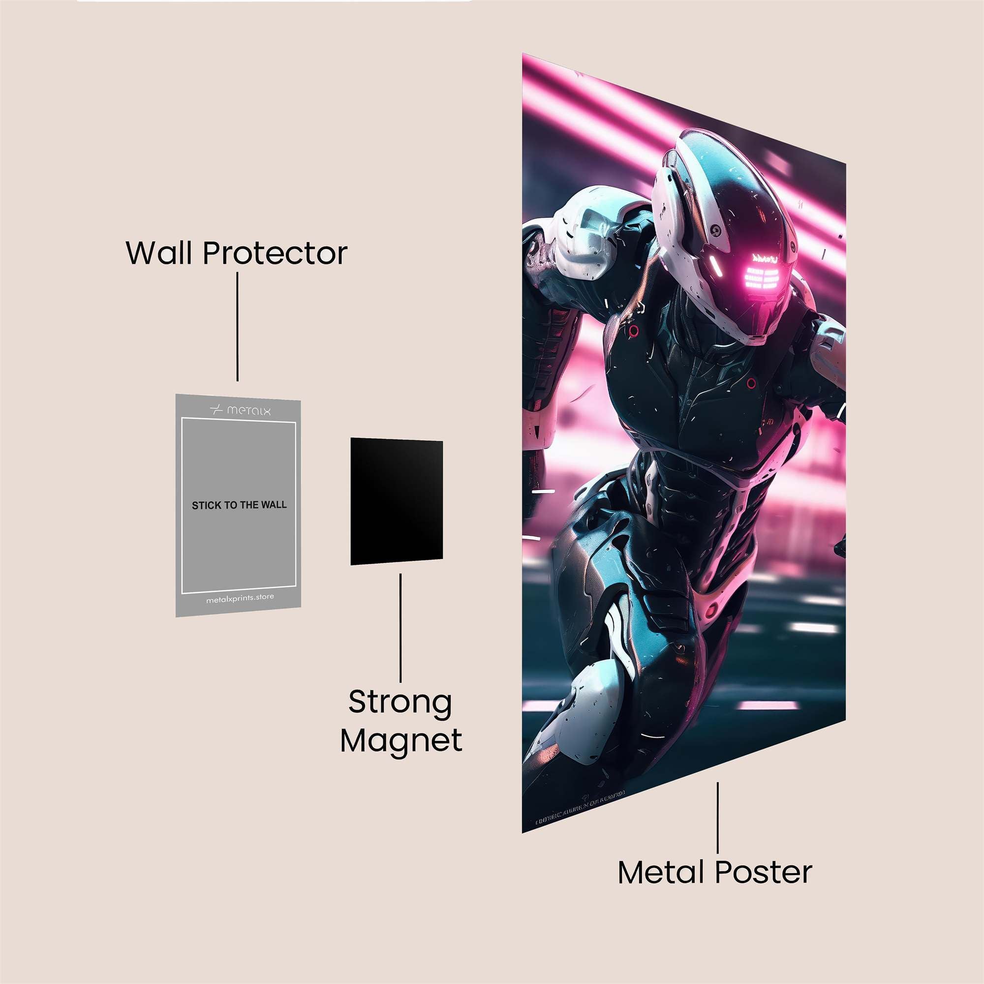 Cyber Rush Safe Wall Magnetic / M