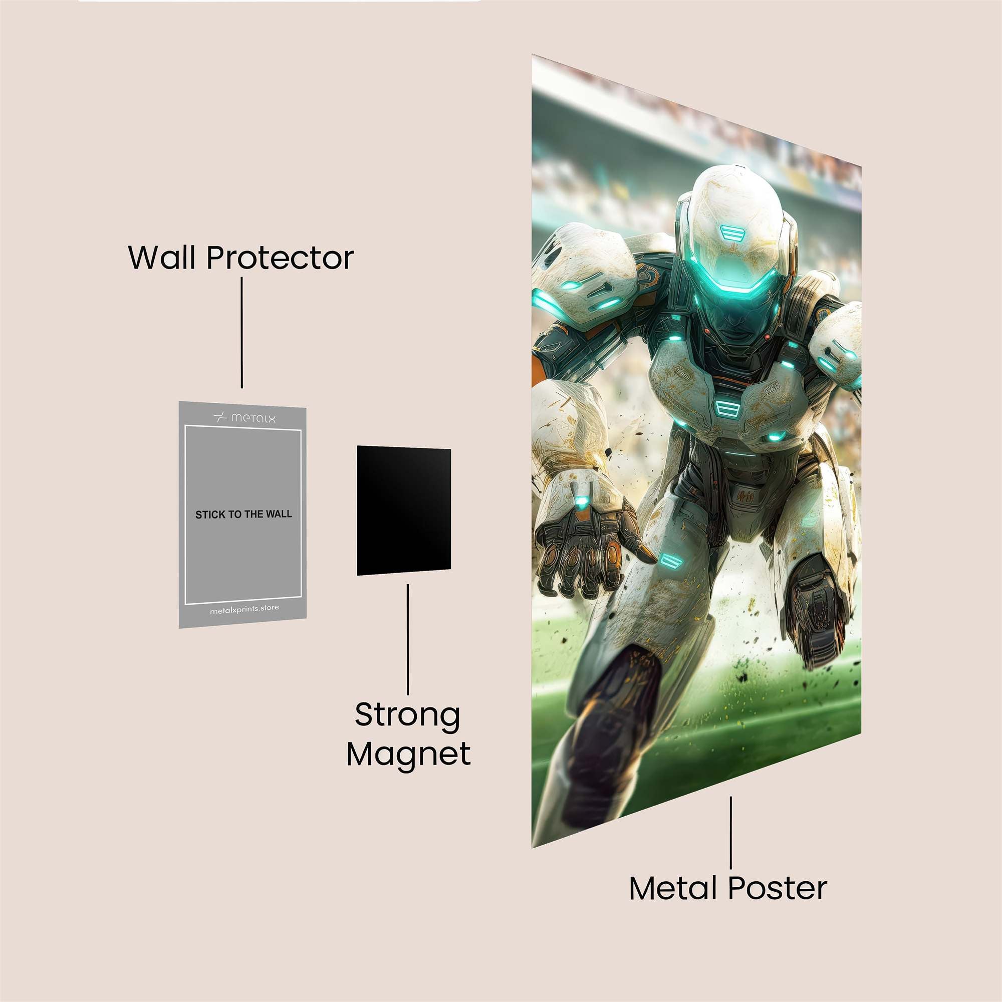 Robo-Rush Safe Wall Magnetic / M