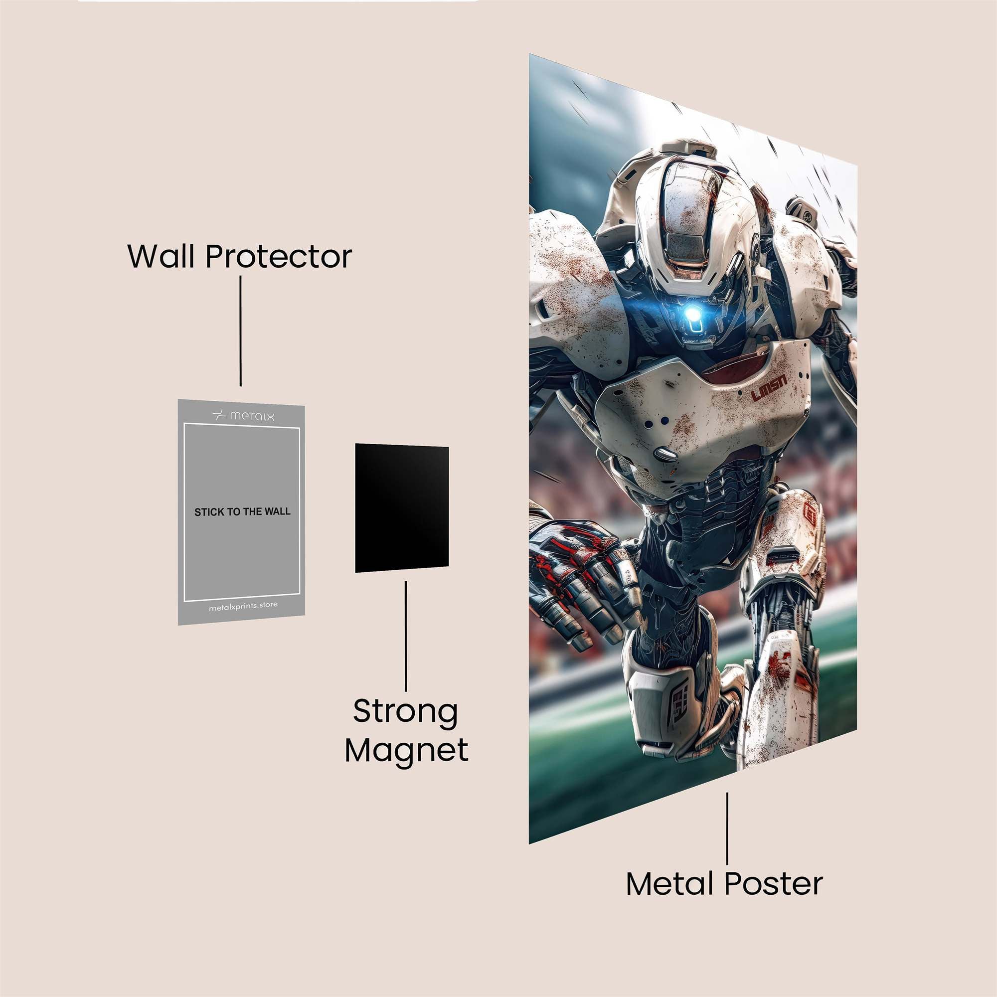 Robo-Rush Safe Wall Magnetic / M