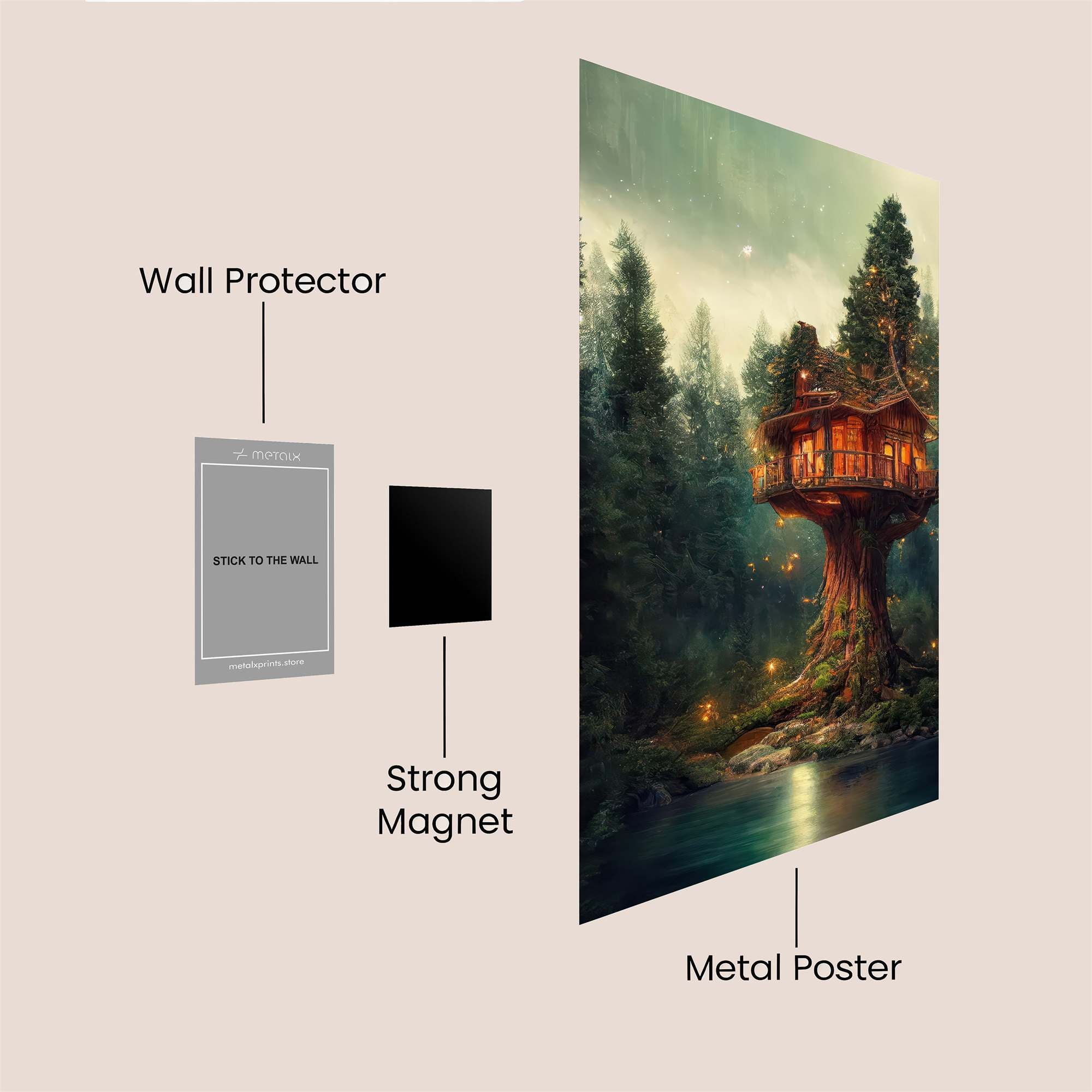 Treehouse Tranquil Safe Wall Magnetic / M