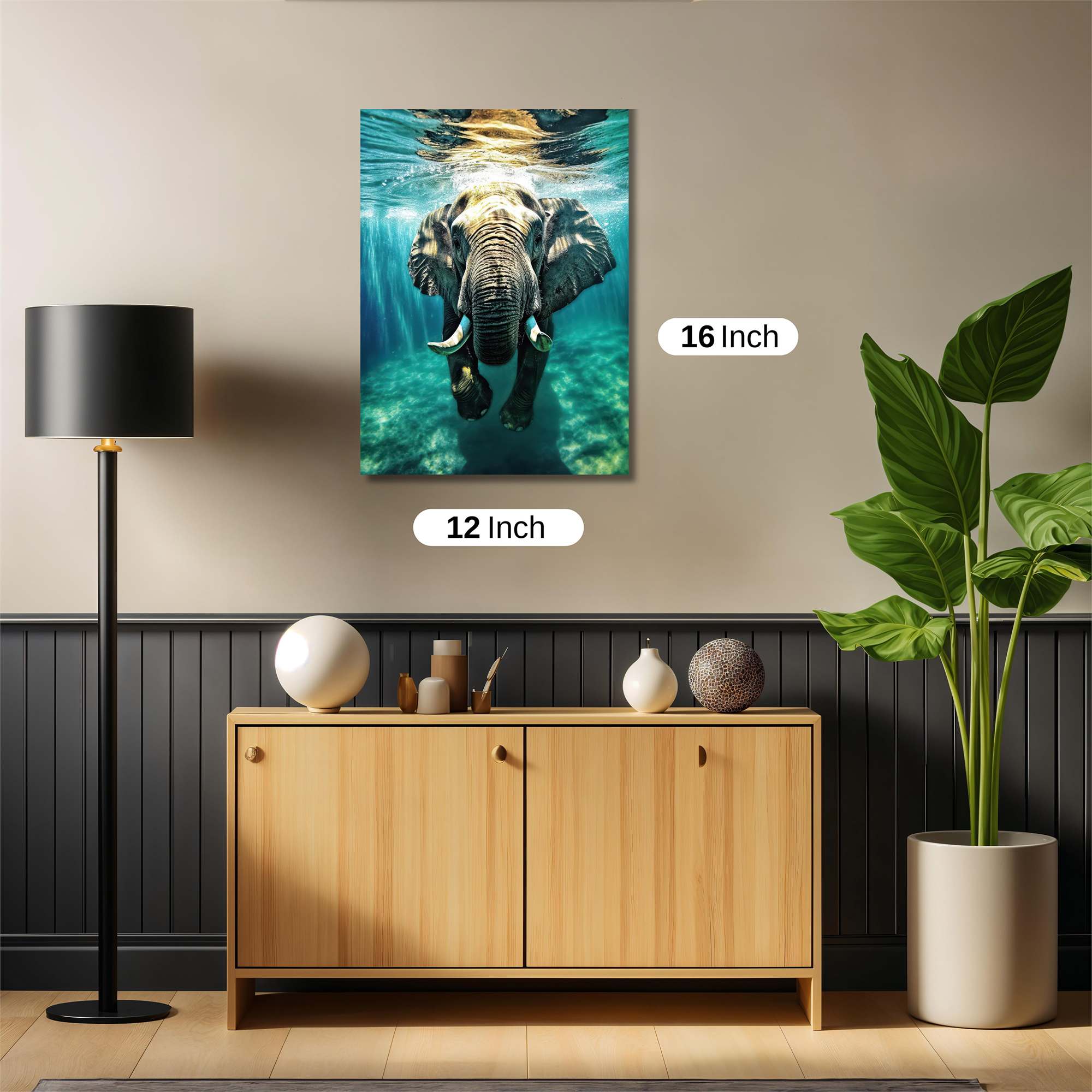 Elephant Serenity Safe Wall Magnetic / M