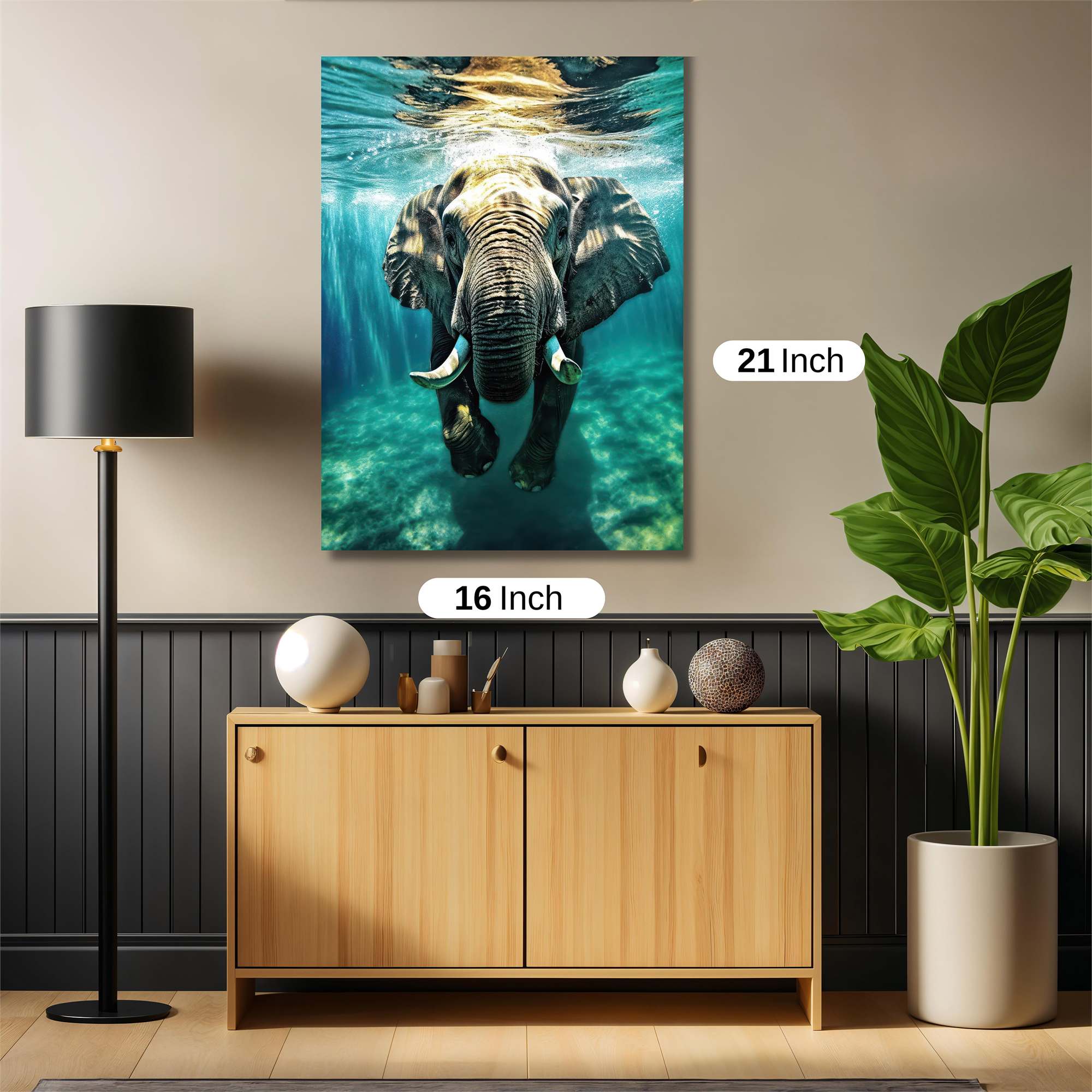 Elephant Serenity Safe Wall Magnetic / M