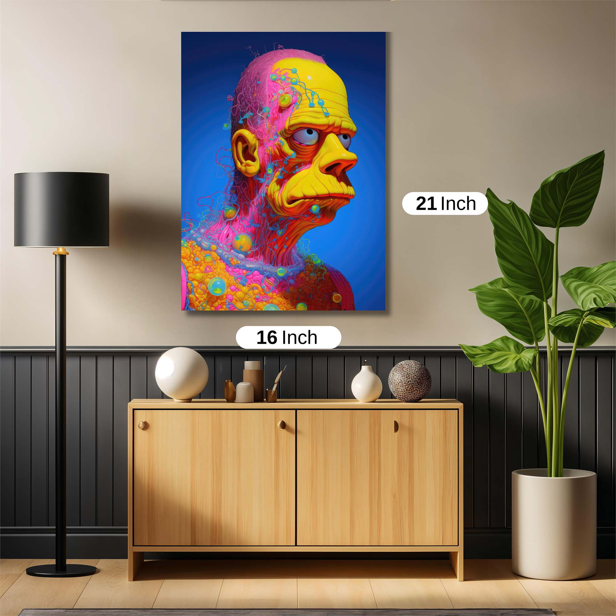 Mr.Burns Psychedelic Safe Wall Magnetic / M