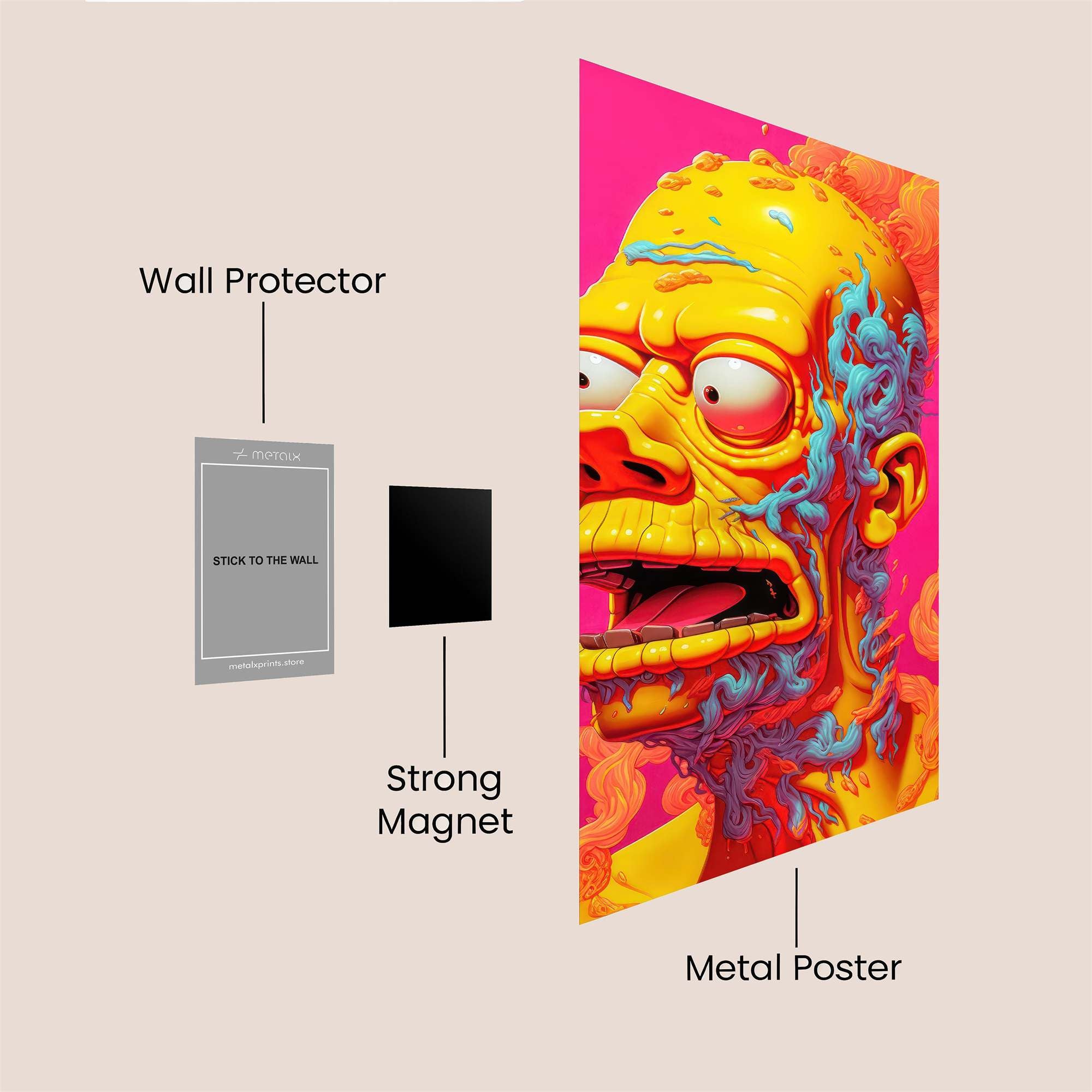 Homer Meltdown Safe Wall Magnetic / M