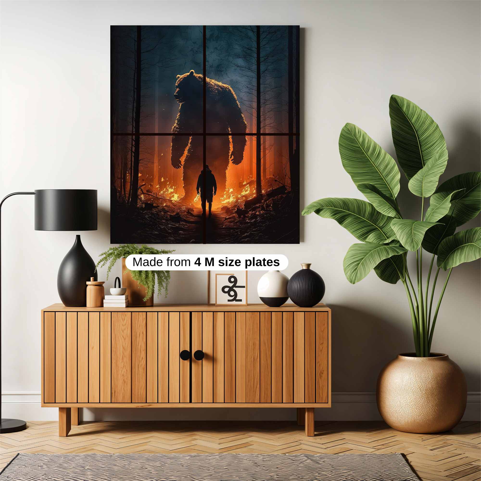 Bear Inferno Safe Wall Magnetic / M