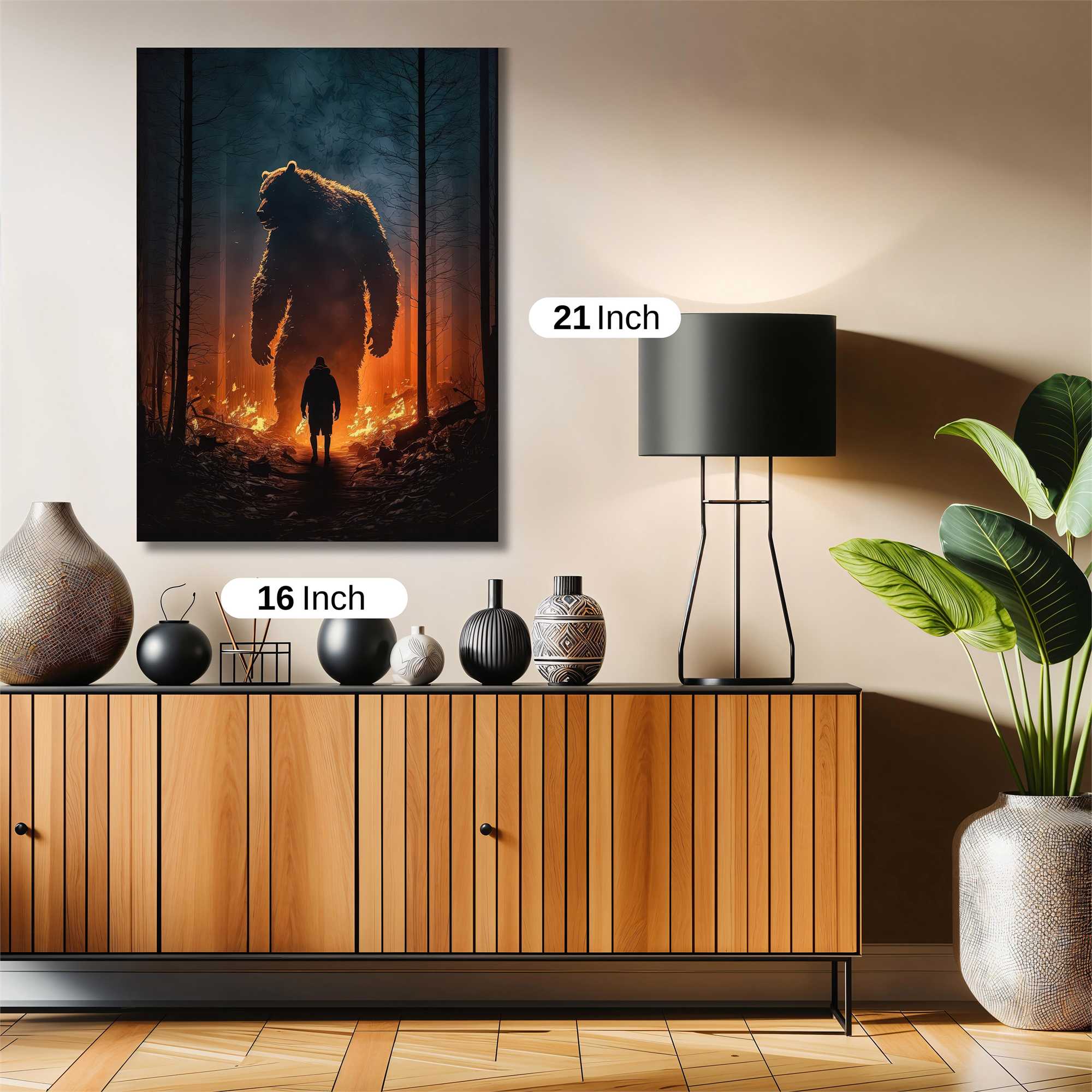 Bear Inferno Safe Wall Magnetic / M