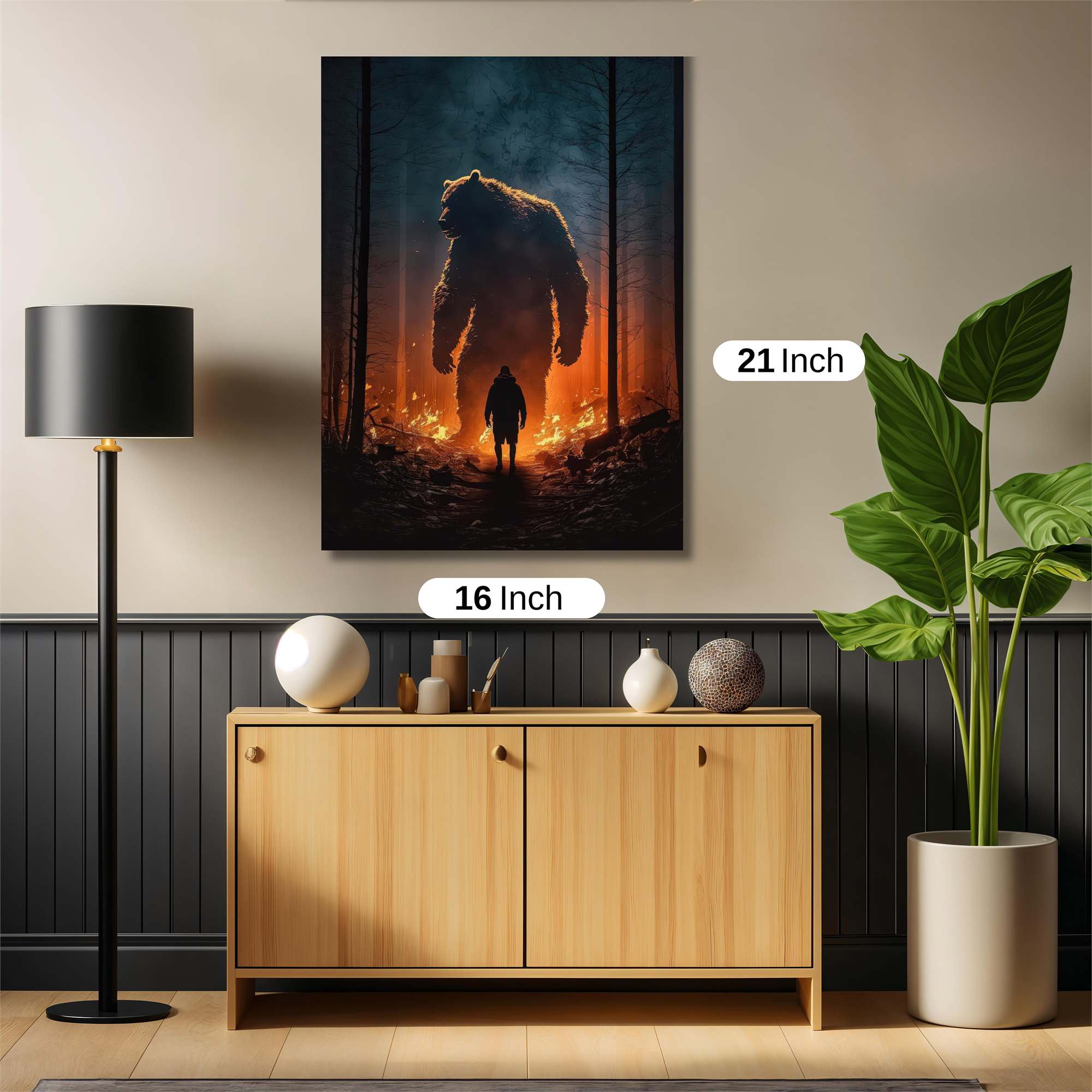 Bear Inferno Safe Wall Magnetic / M