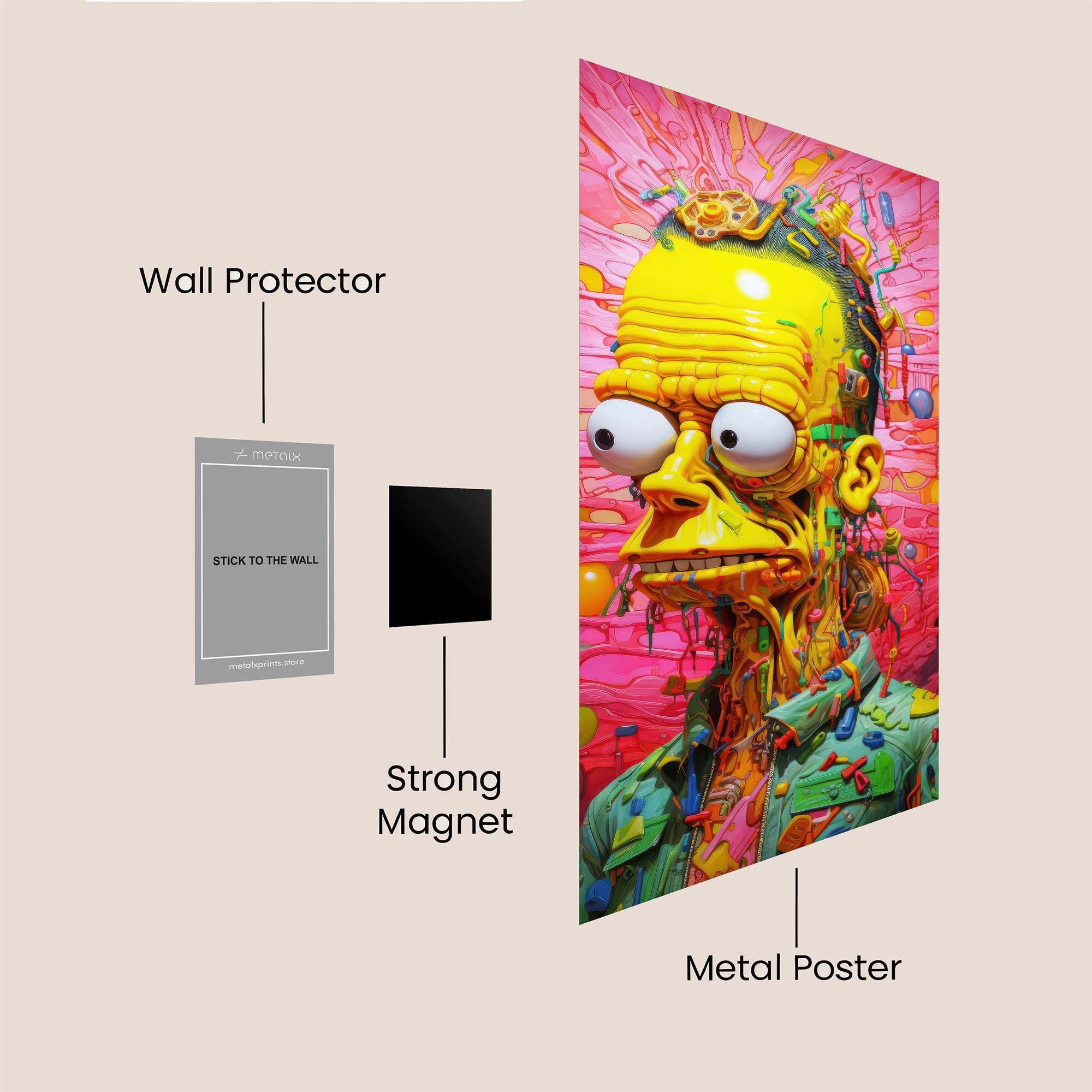 MrBurns Psychedelic Safe Wall Magnetic / M