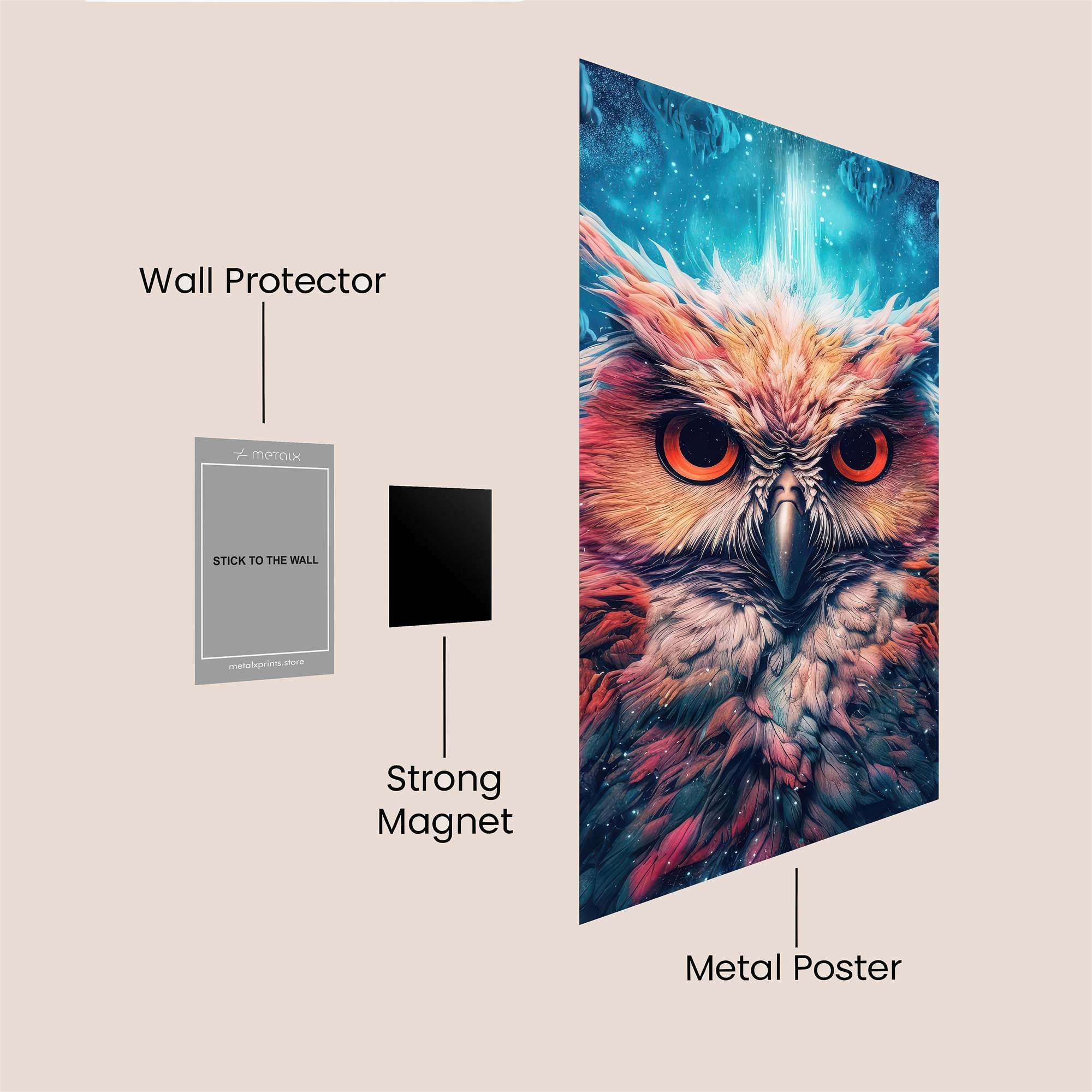 Owl Radiant Safe Wall Magnetic / M