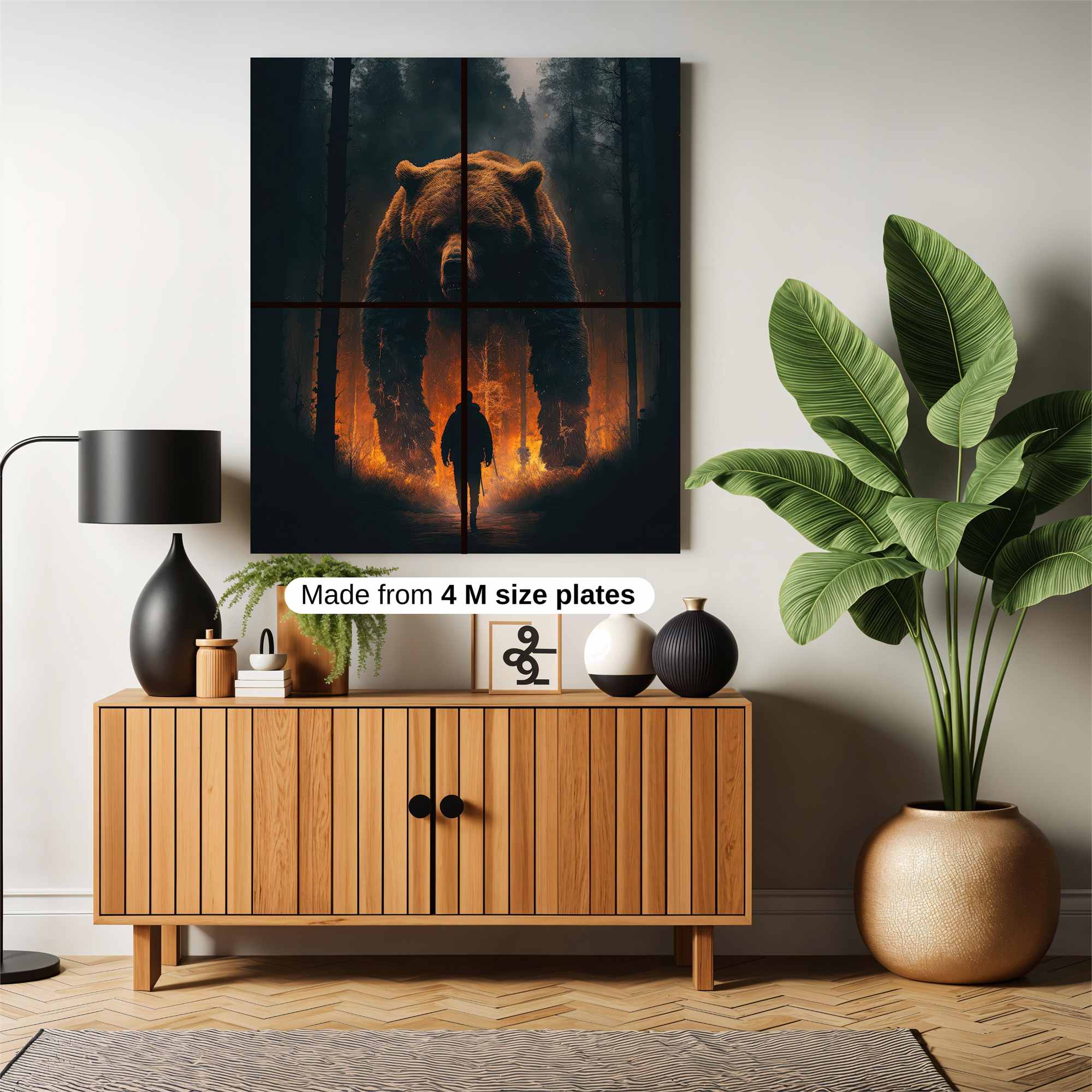 Bear Apocalypse Safe Wall Magnetic / M