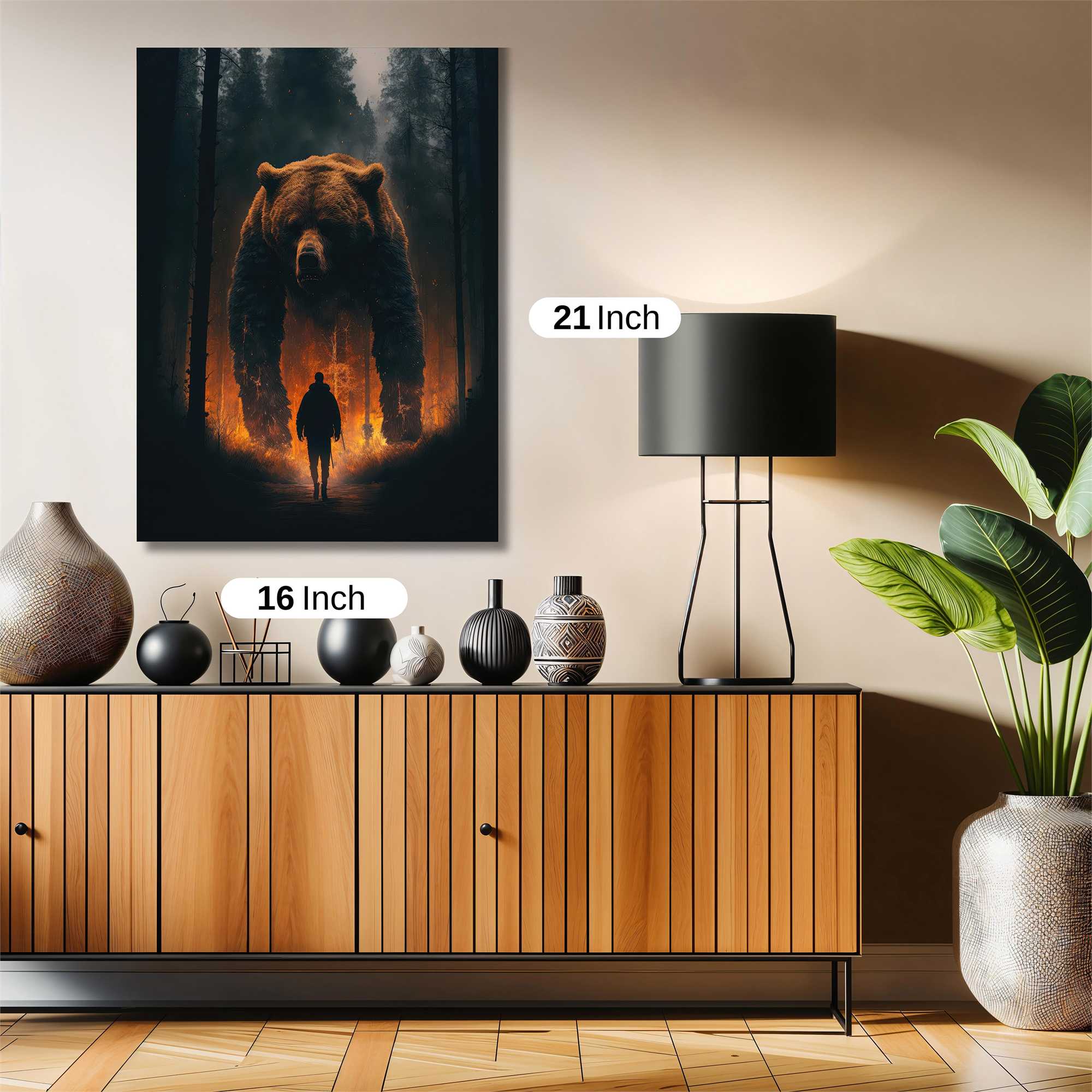 Bear Apocalypse Safe Wall Magnetic / M