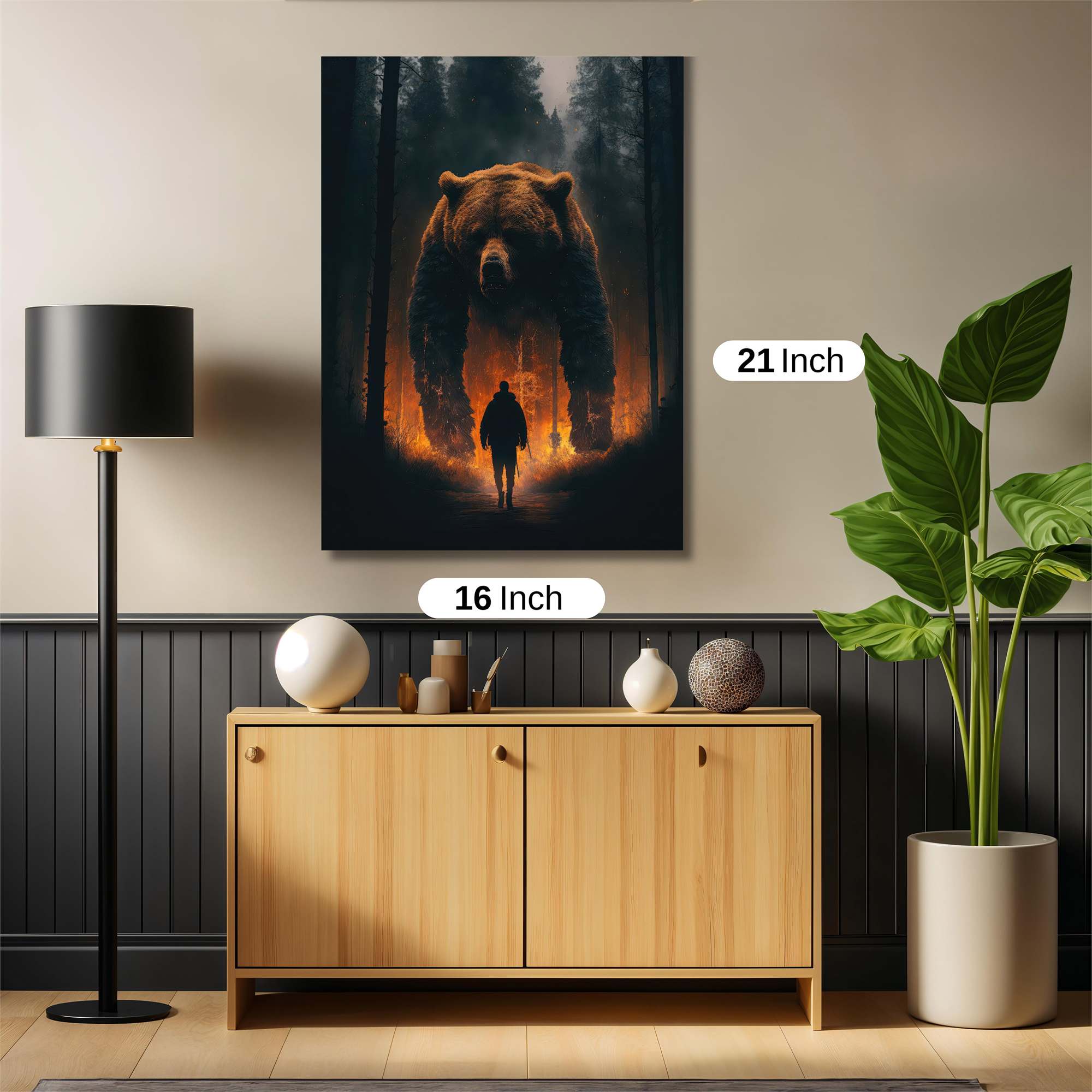Bear Apocalypse Safe Wall Magnetic / M