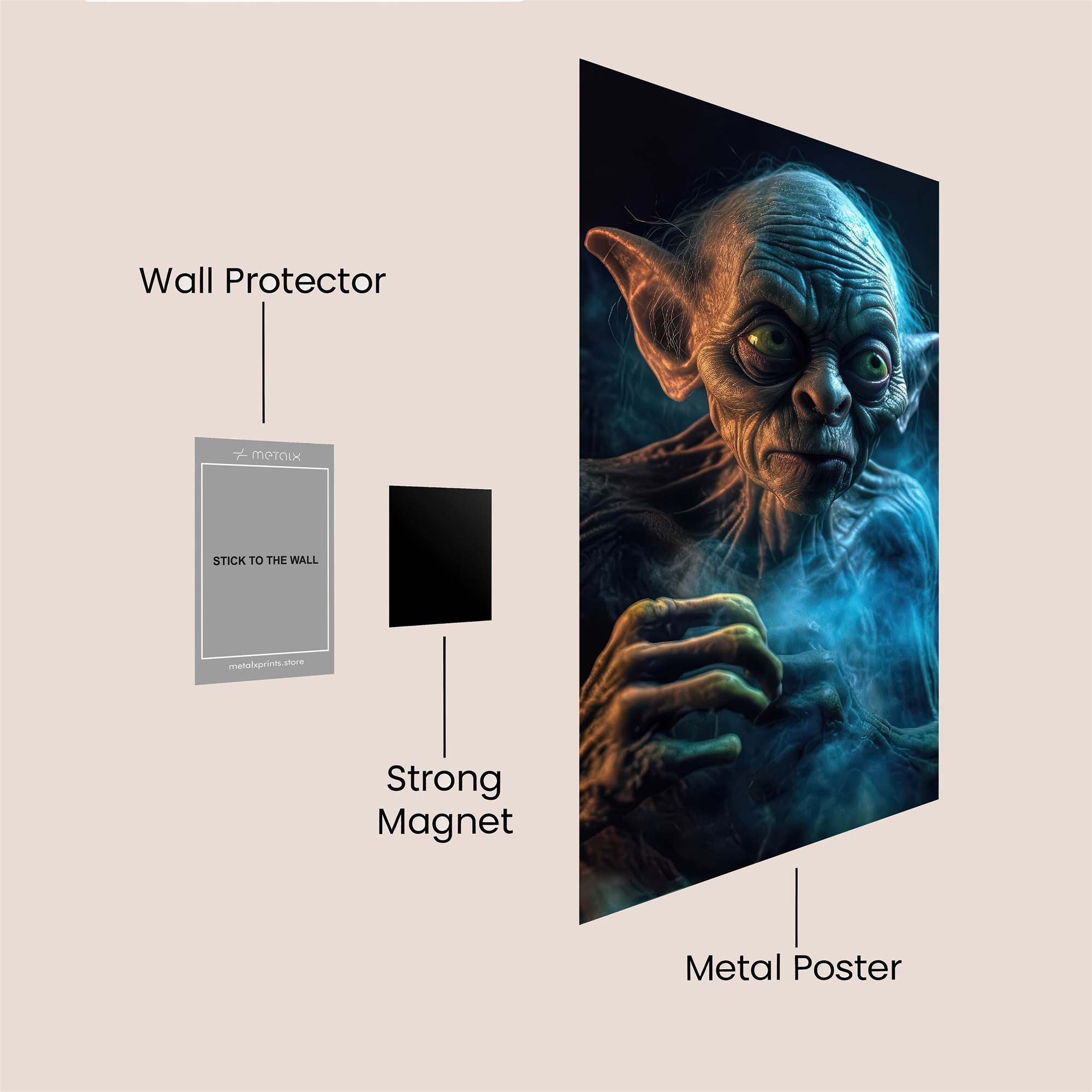 Gollum Gloom Safe Wall Magnetic / M