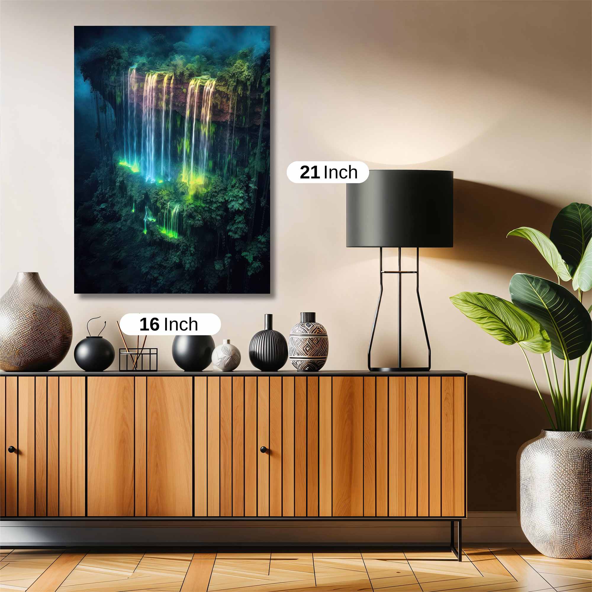 Luminous Waterfall Safe Wall Magnetic / M
