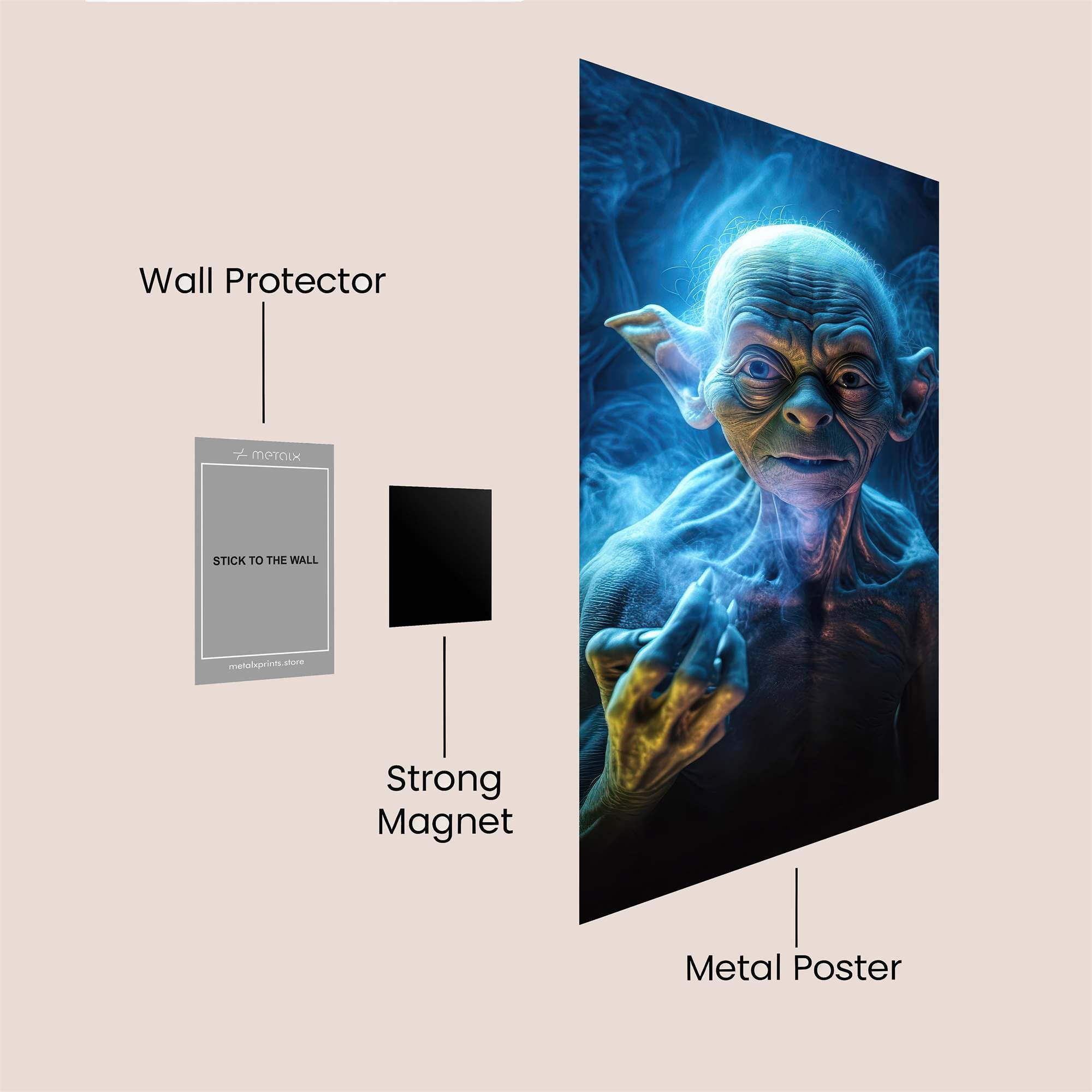 Yoda Enigmatic Safe Wall Magnetic / M