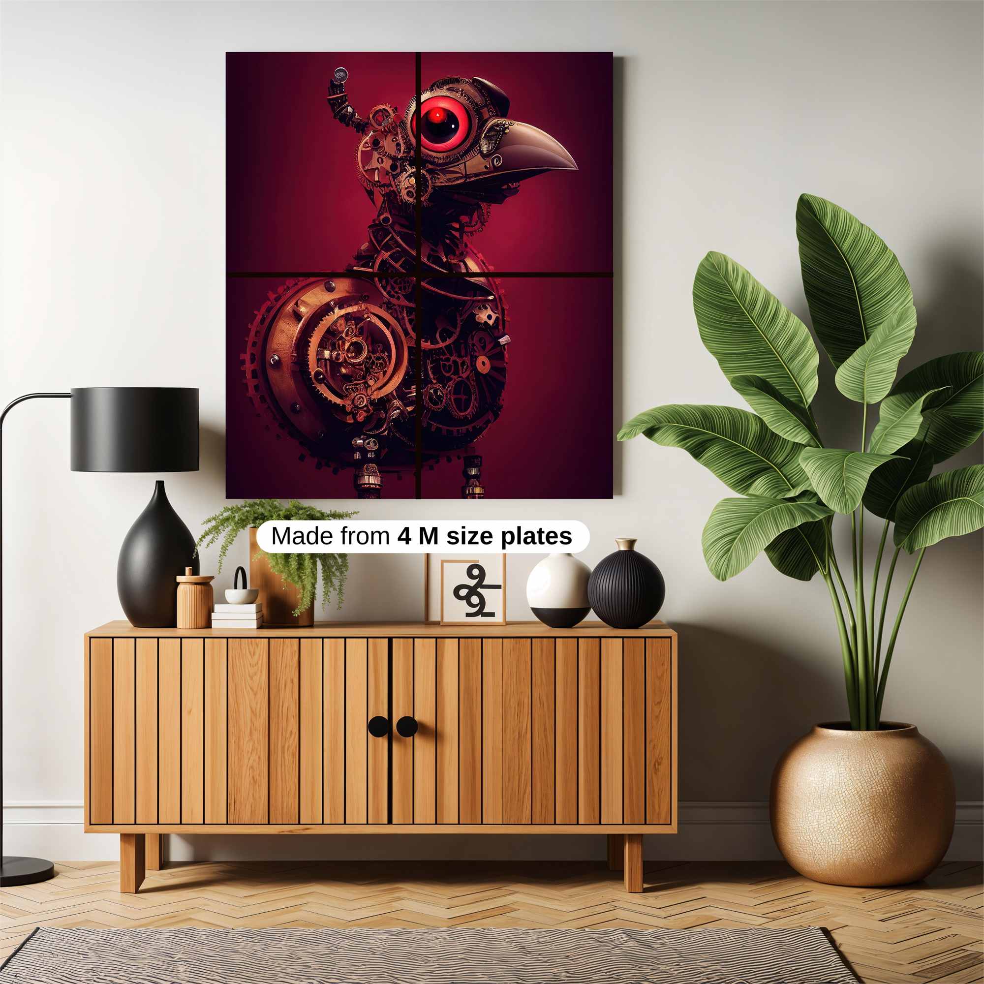 Steampunk Sentinel Safe Wall Magnetic / M