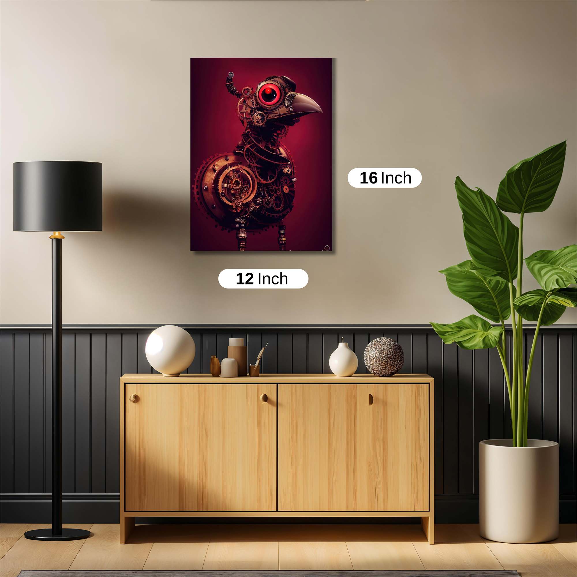Steampunk Sentinel Safe Wall Magnetic / M