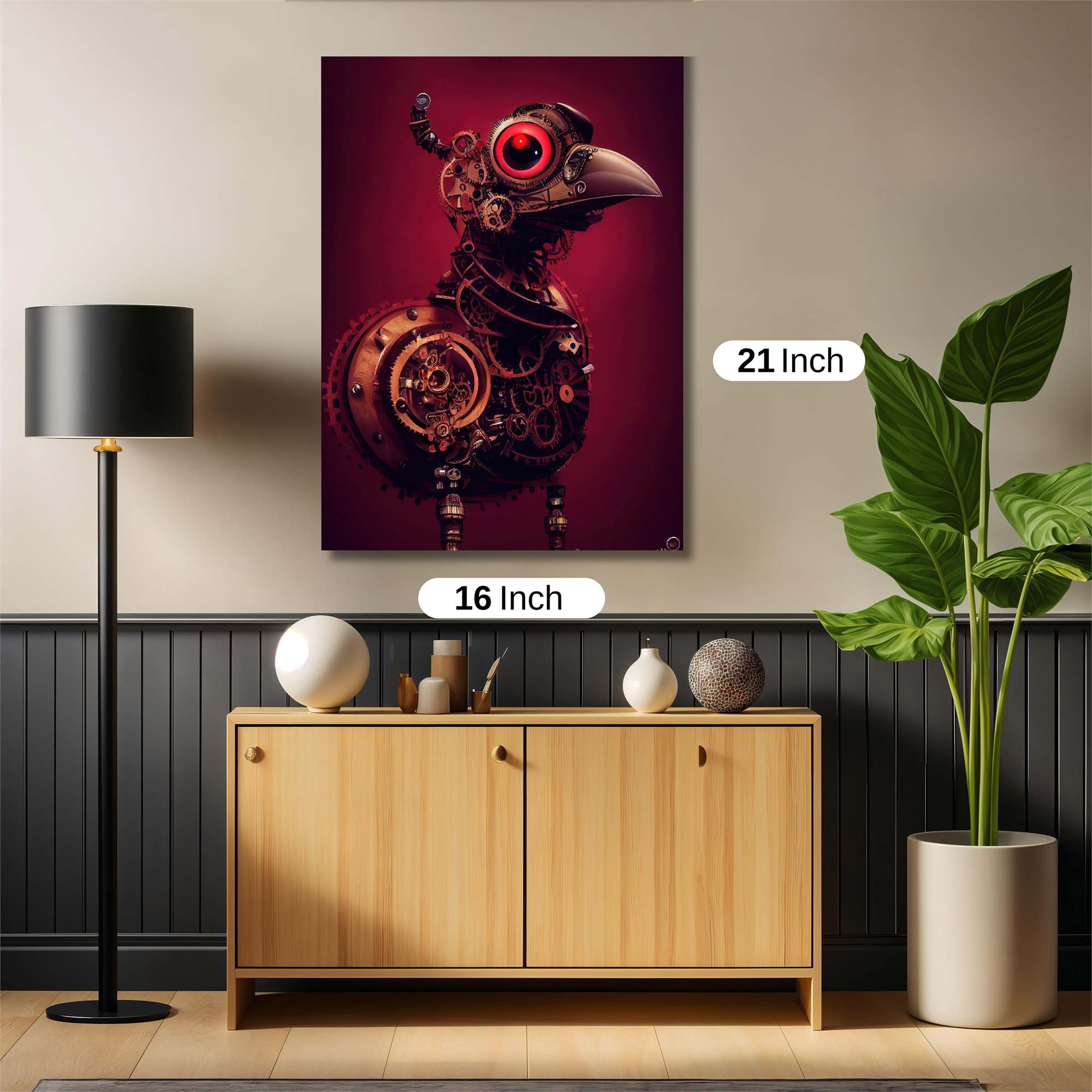 Steampunk Sentinel Safe Wall Magnetic / M