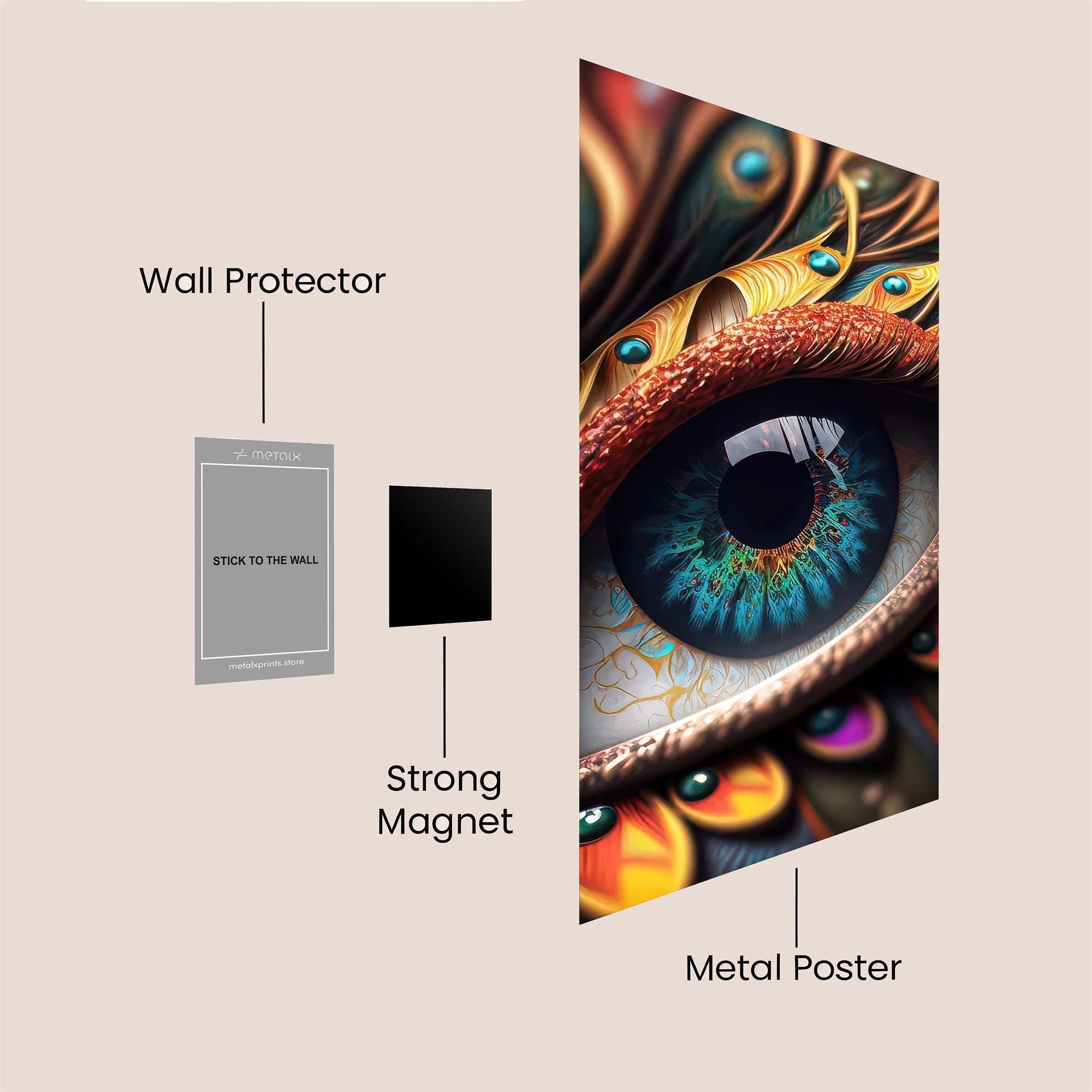 Phoenix Enchanting Safe Wall Magnetic / M
