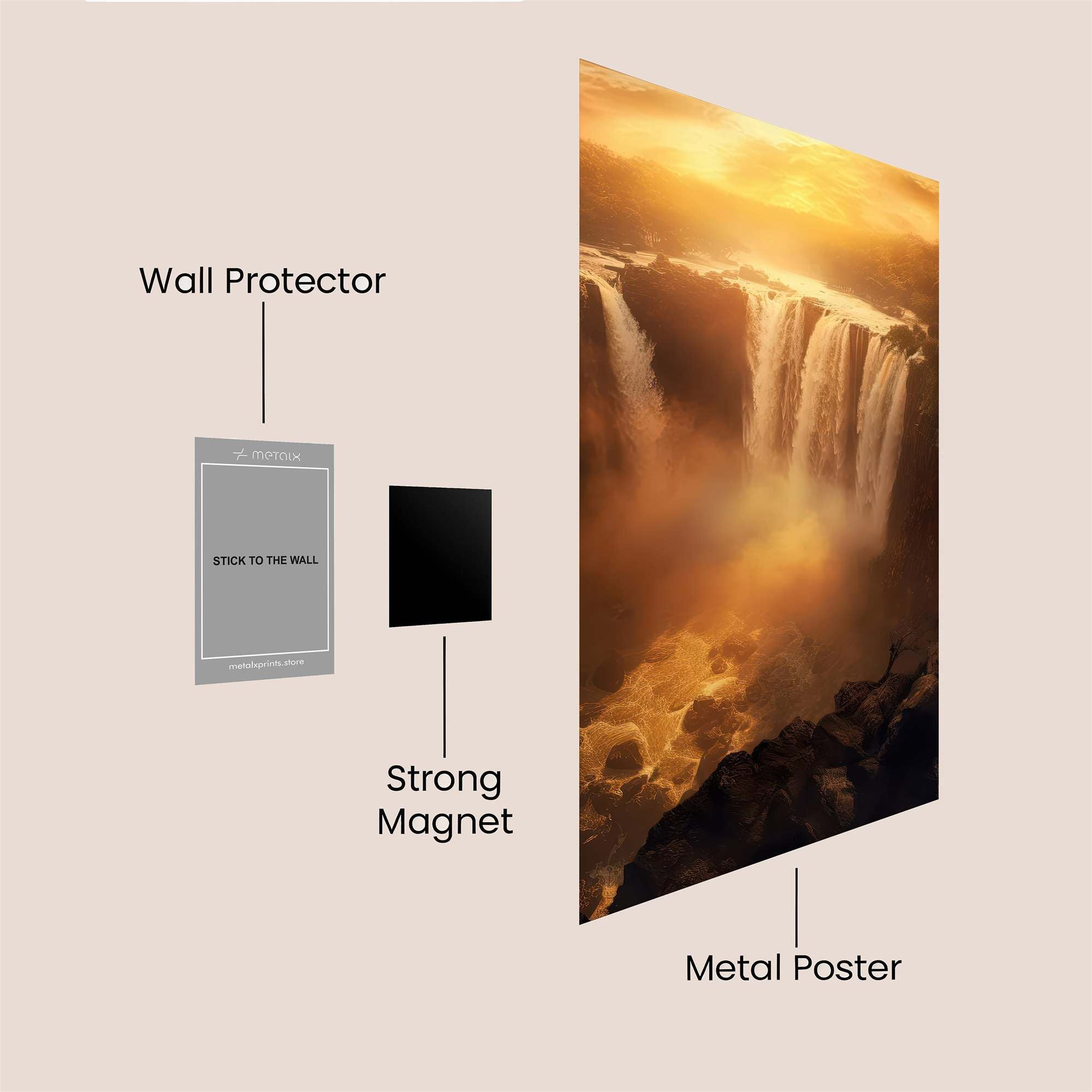 Sunset Serenity Safe Wall Magnetic / M