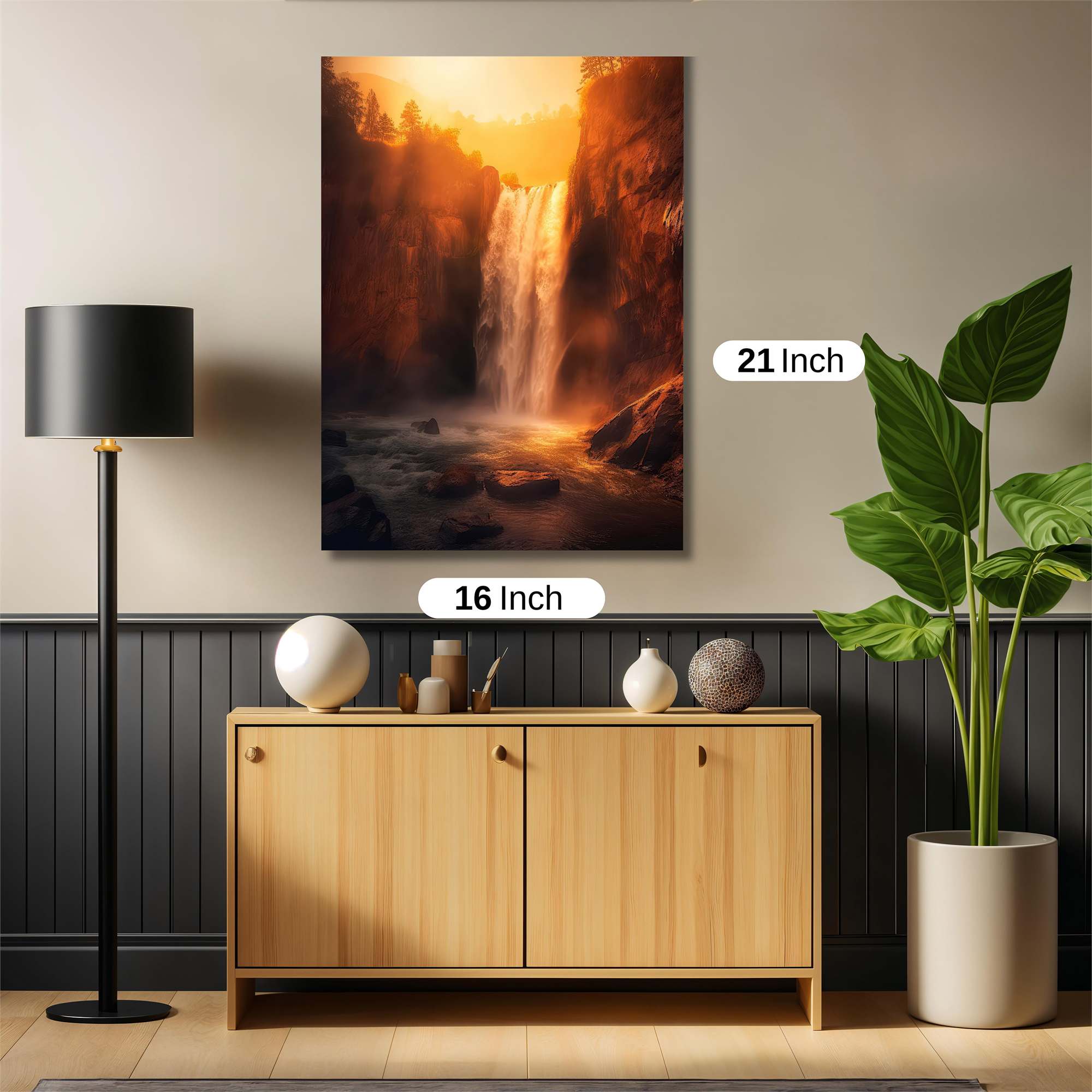 Sunset Cascade Safe Wall Magnetic / M