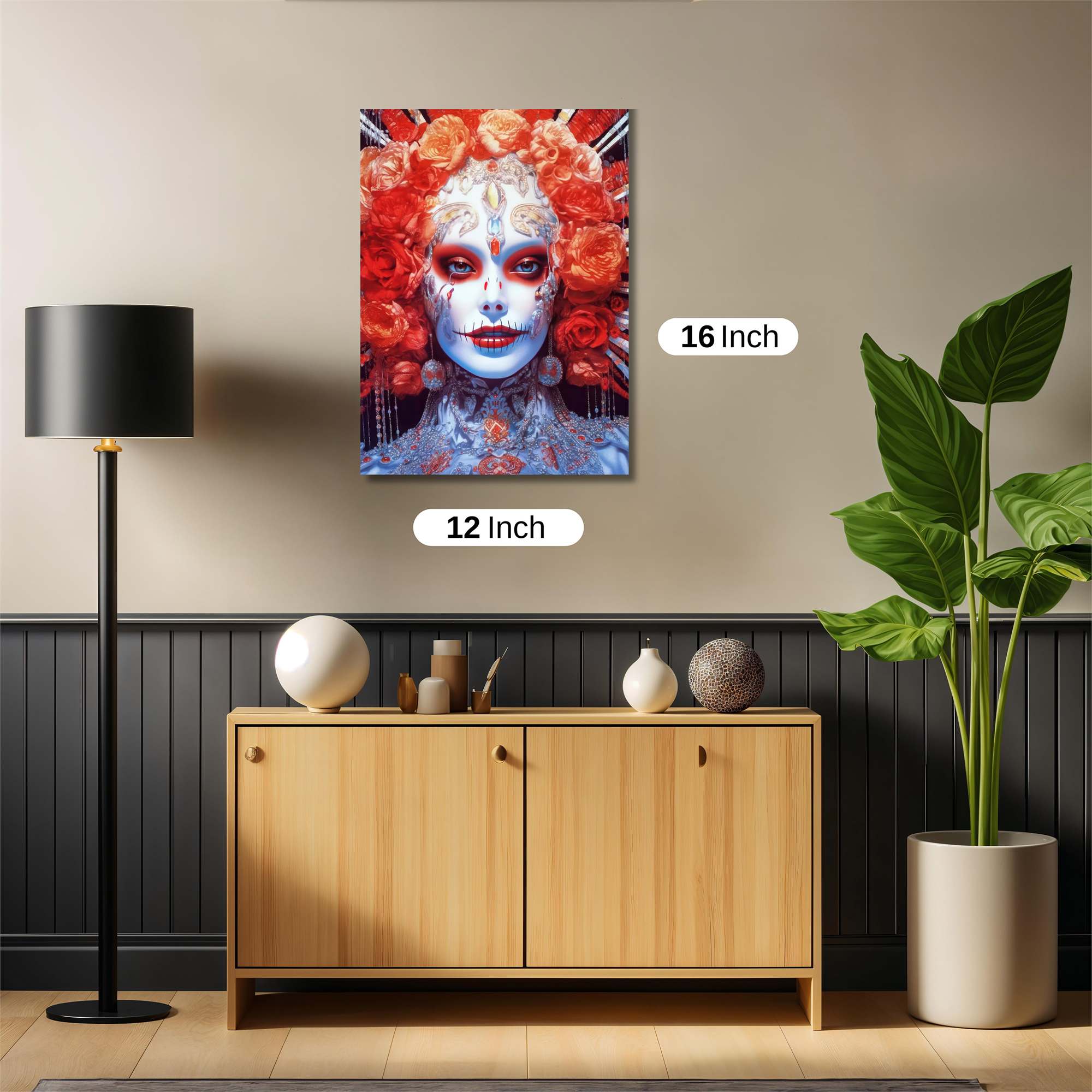 Santa Muerte Safe Wall Magnetic / M
