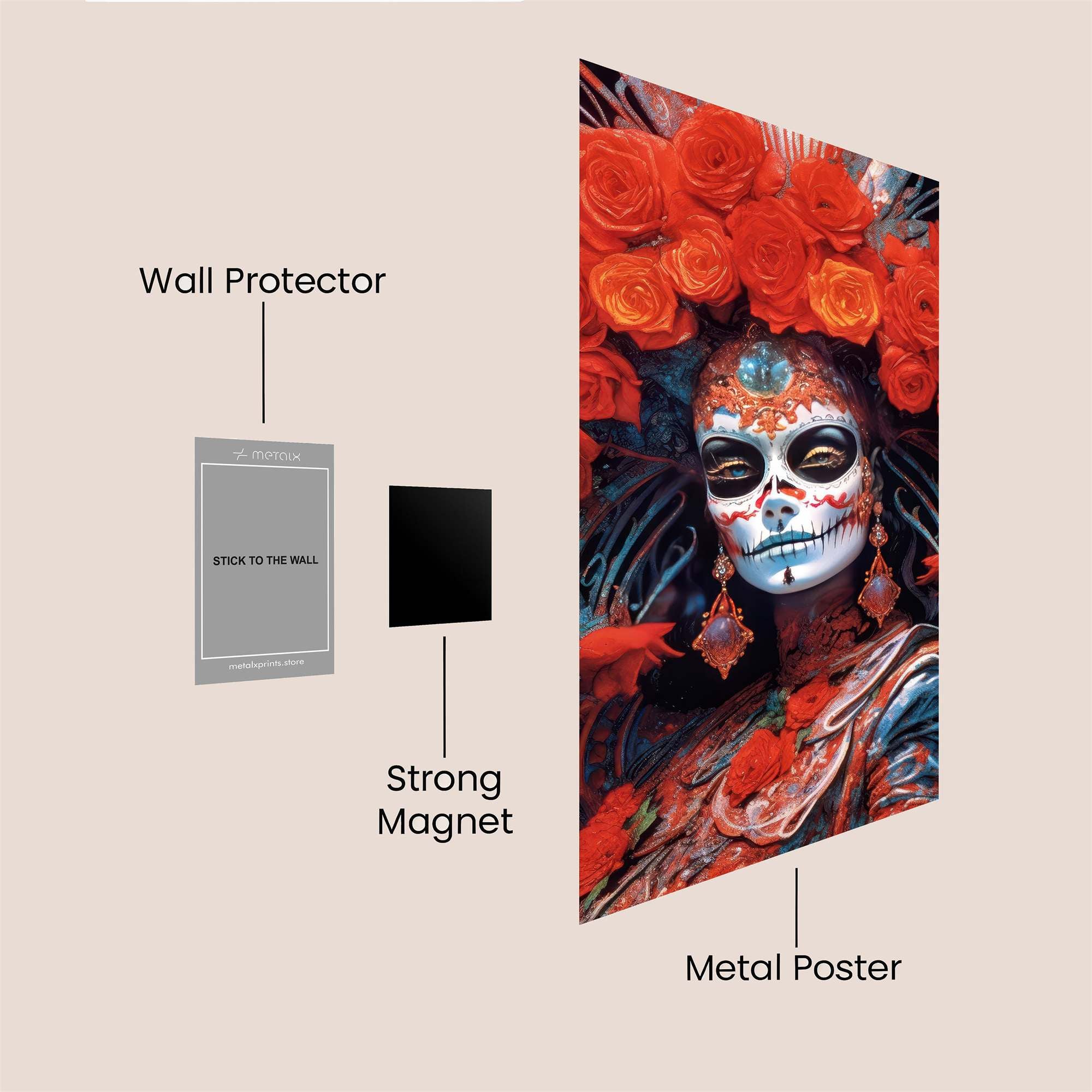 Rose Reverie Safe Wall Magnetic / M