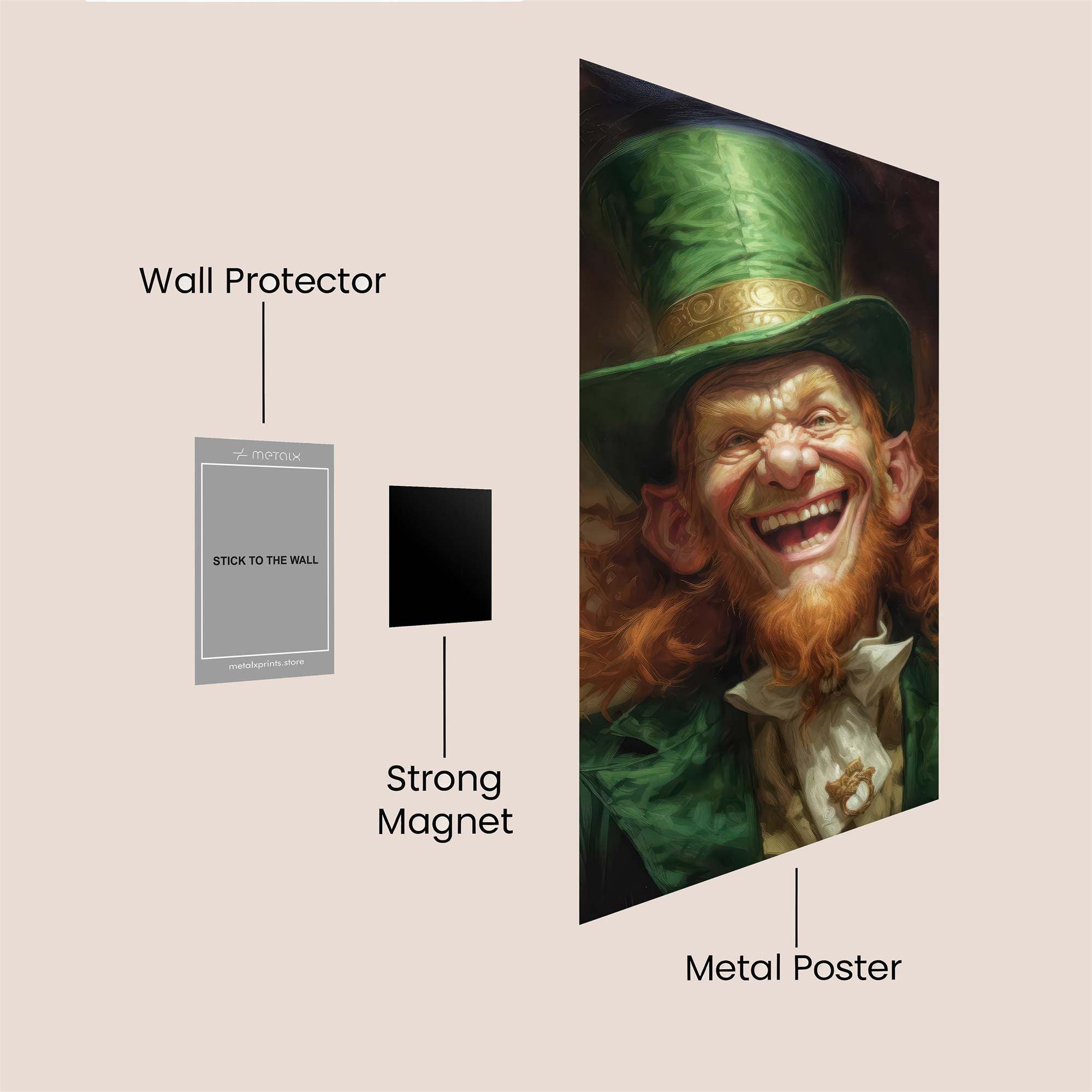 Leprechaun Laughter Safe Wall Magnetic / M