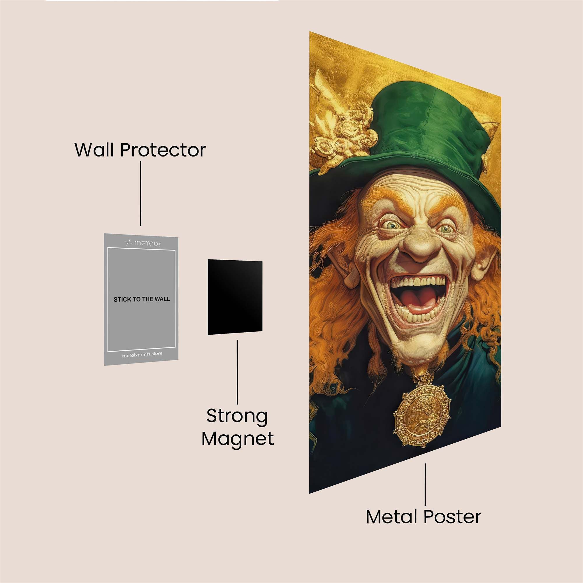 Leprechaun Jubilant Safe Wall Magnetic / M