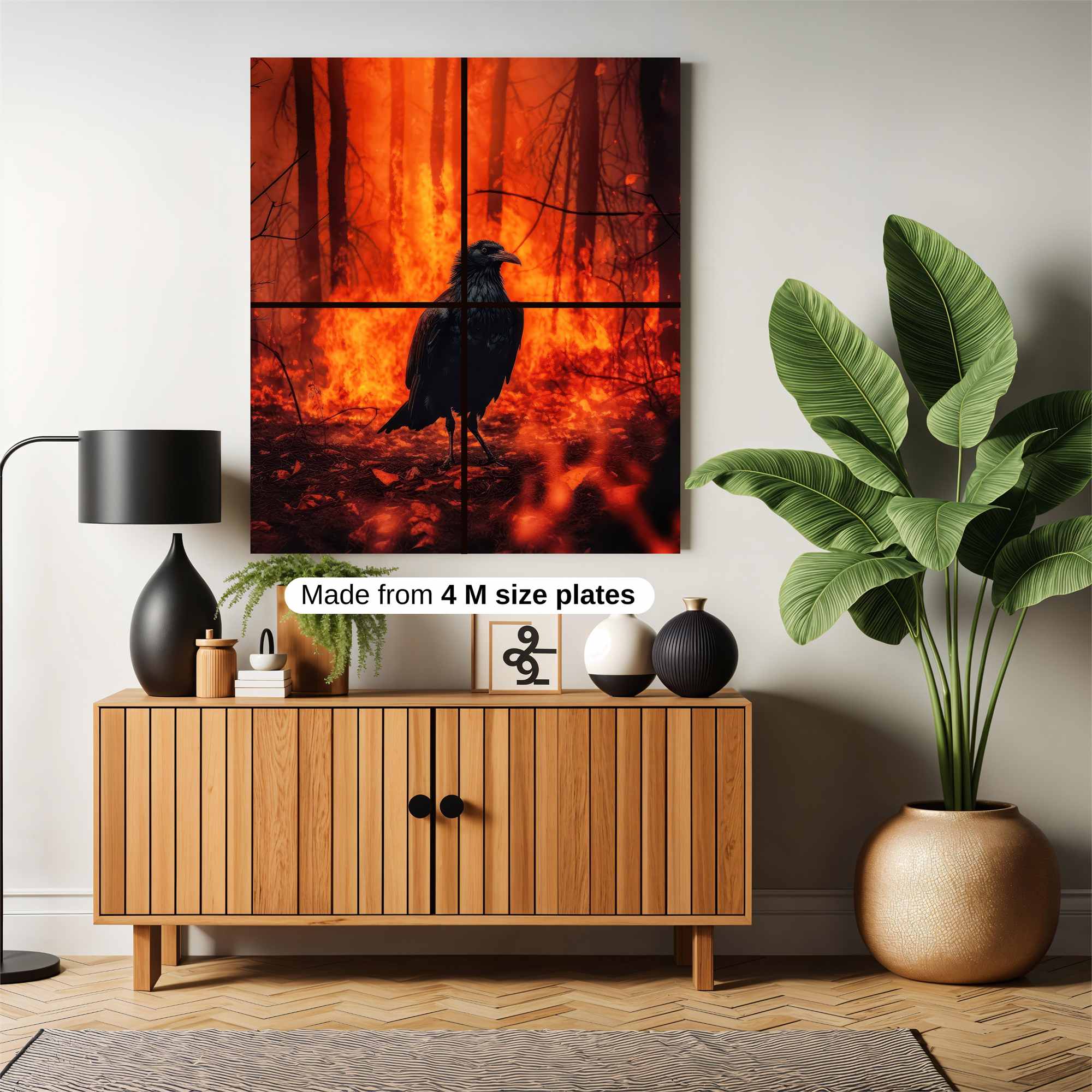 Raven Inferno Safe Wall Magnetic / M