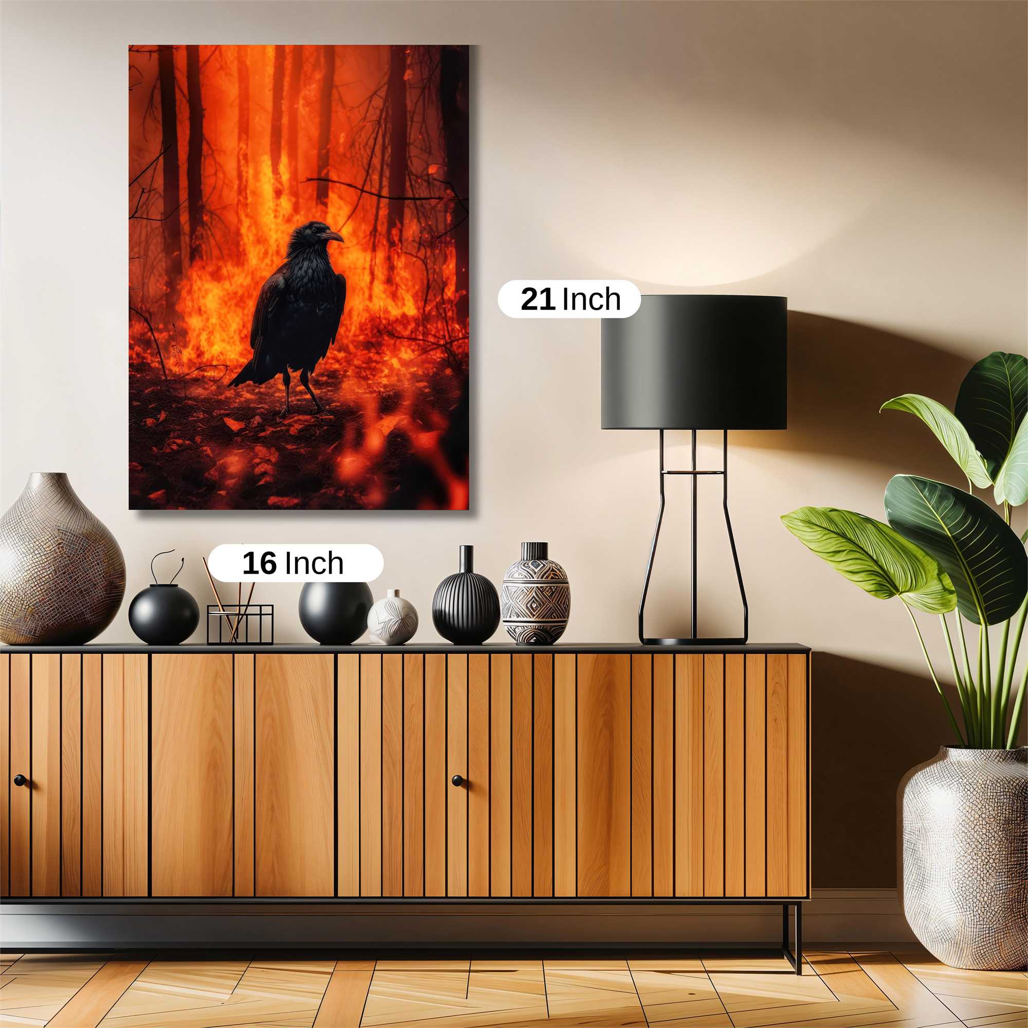 Raven Inferno Safe Wall Magnetic / M