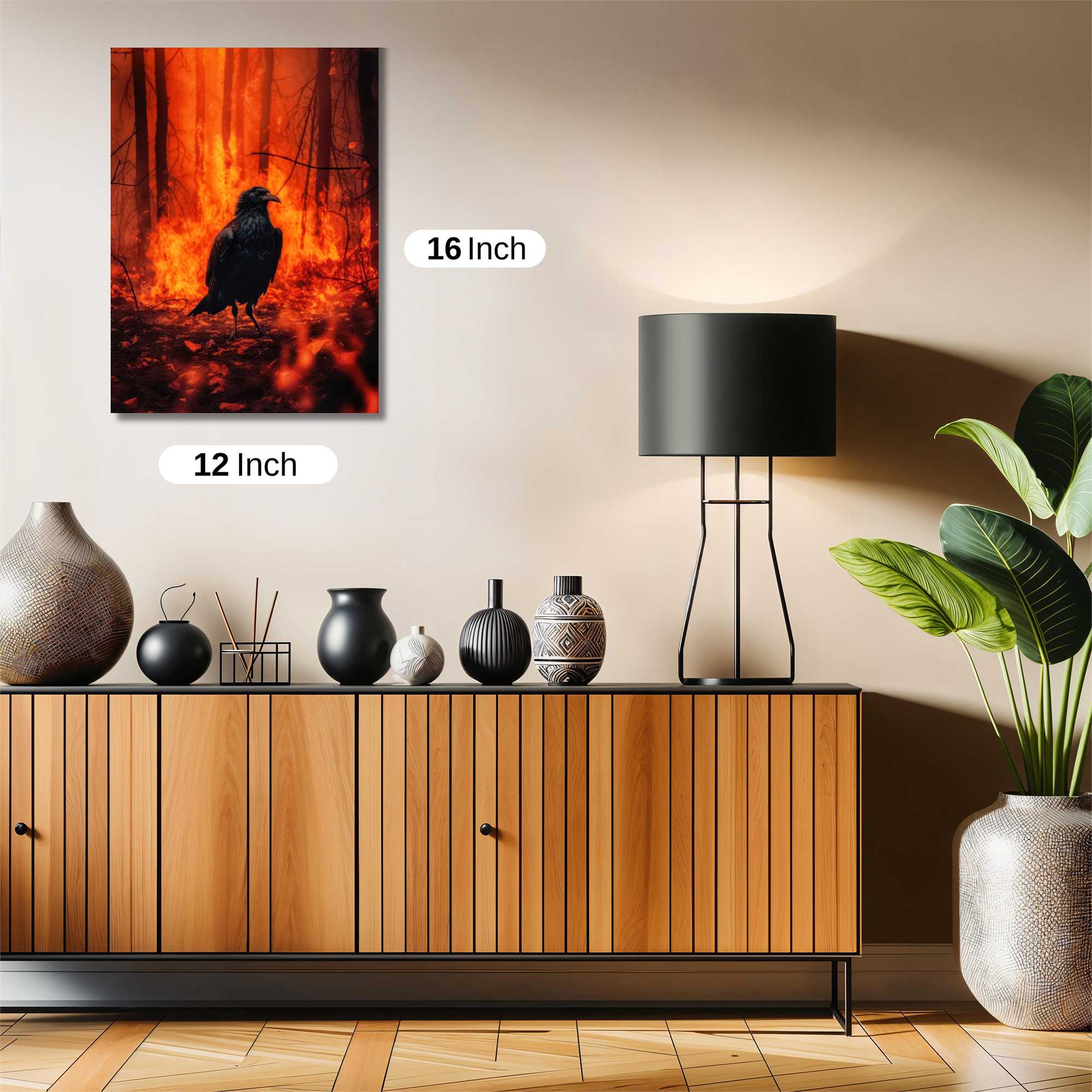 Raven Inferno Safe Wall Magnetic / M