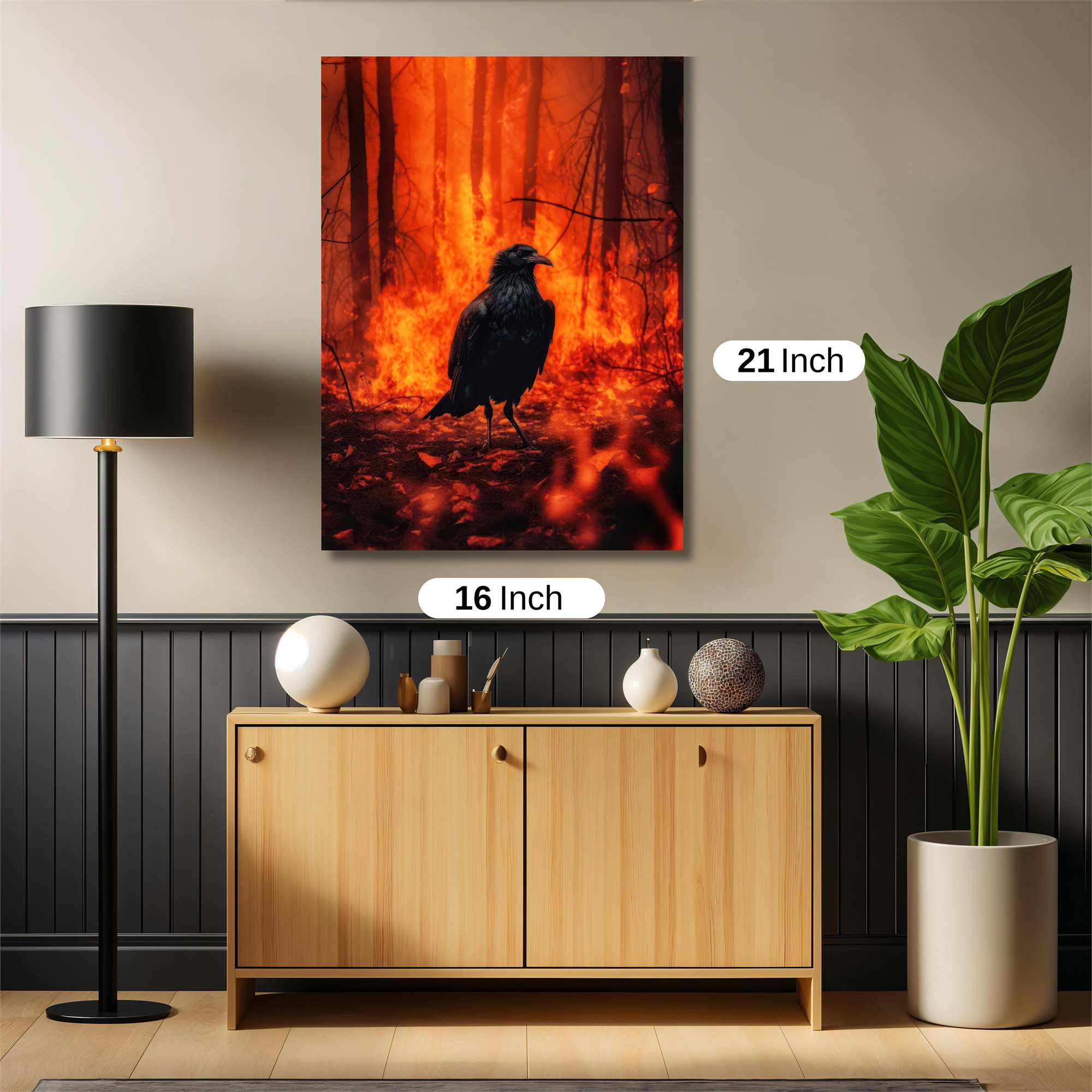 Raven Inferno Safe Wall Magnetic / M