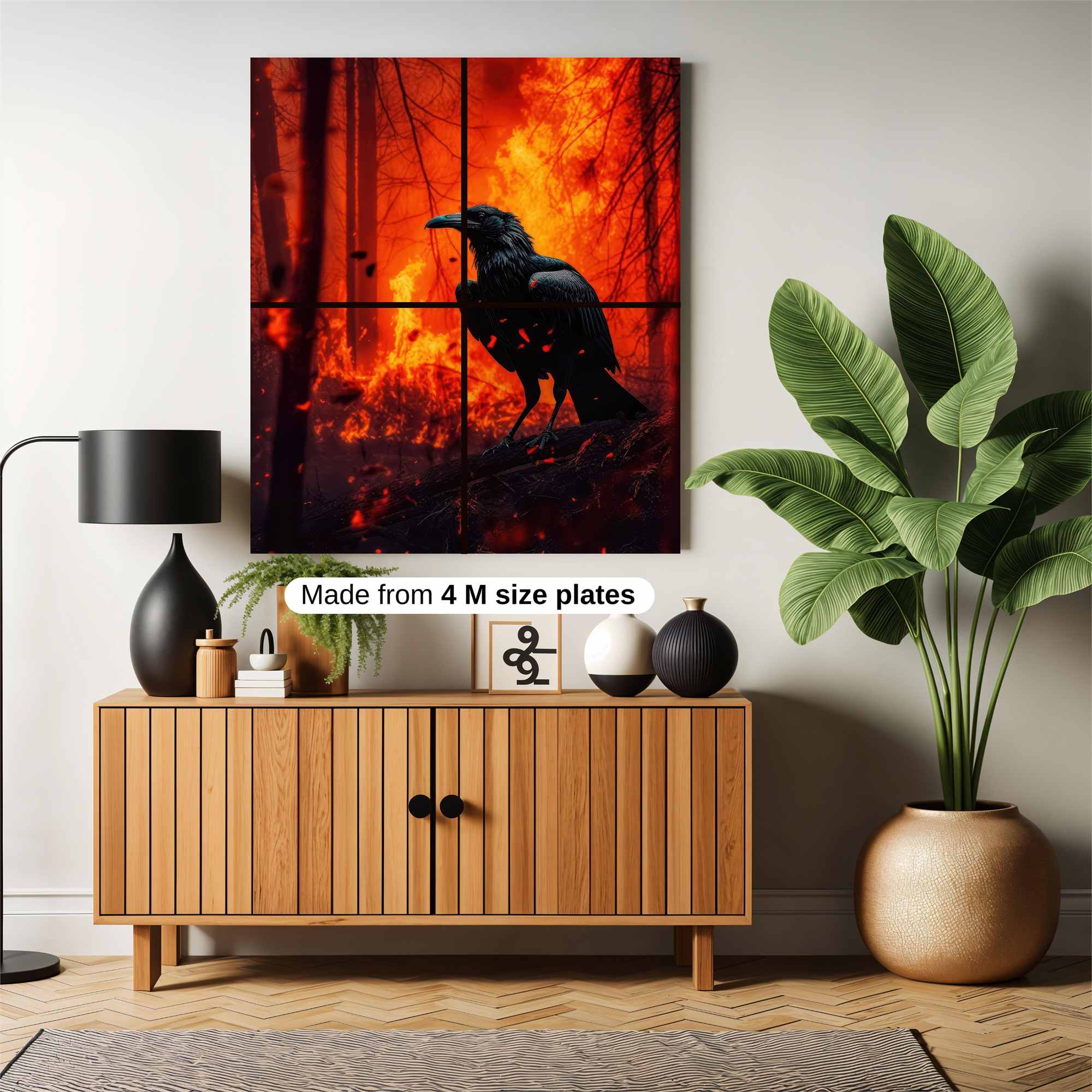 Raven Inferno Safe Wall Magnetic / M
